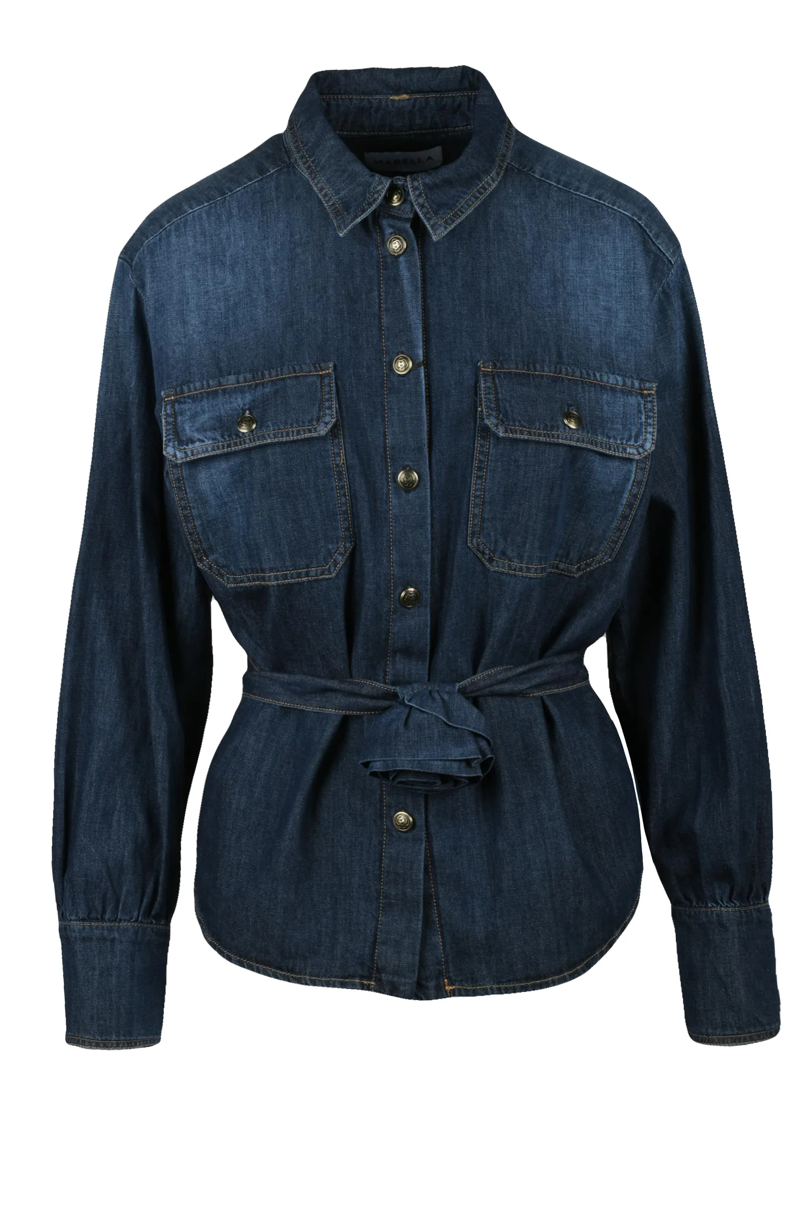 Camicia Larga Blu