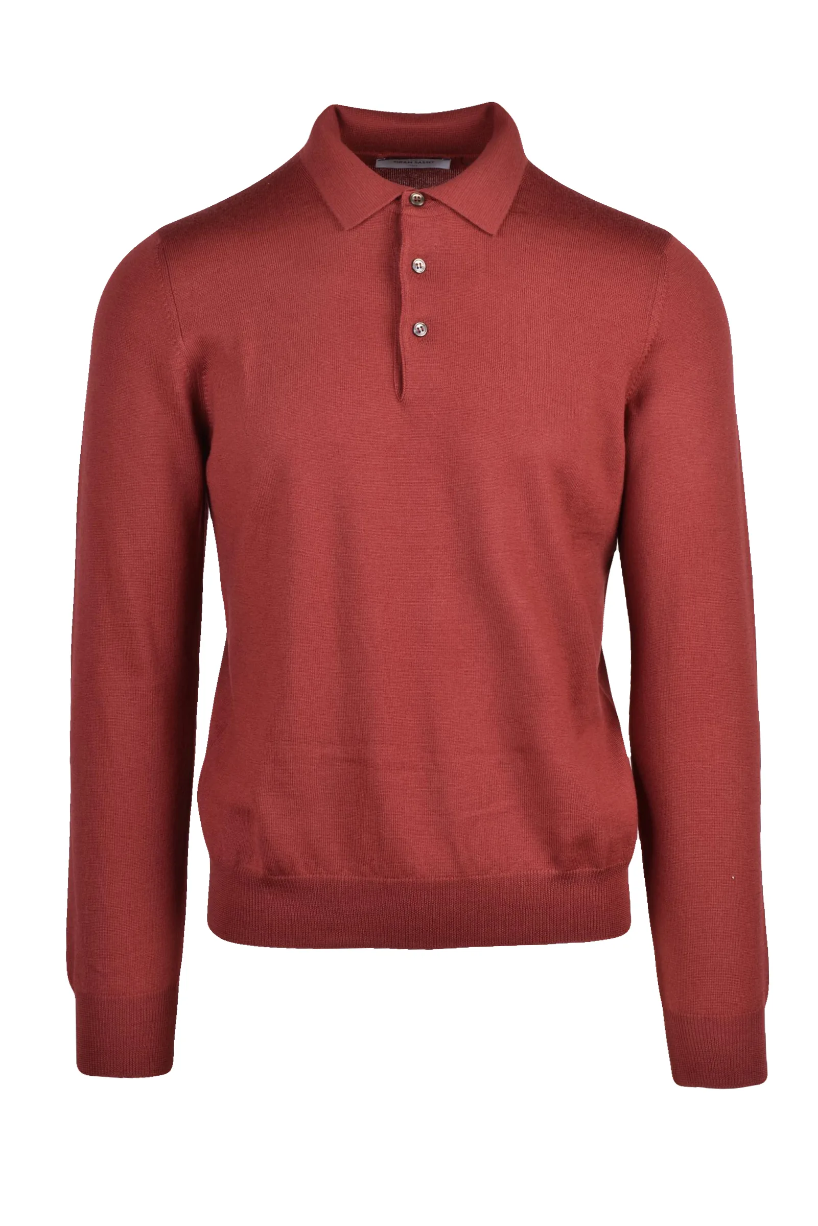 Polo in Maglia Rosso