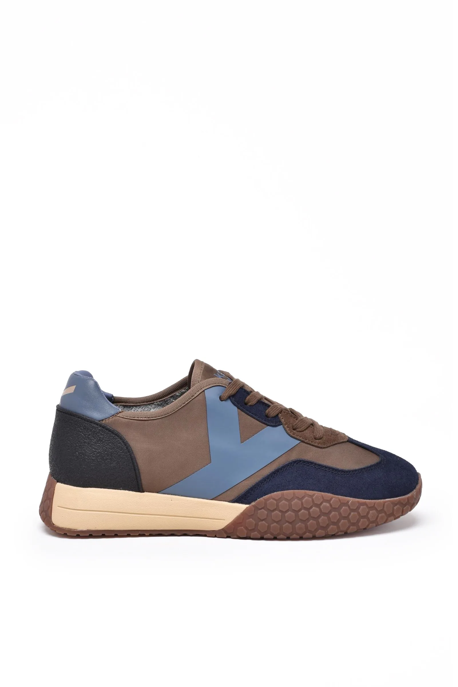 Sneaker Patchwork Marrone