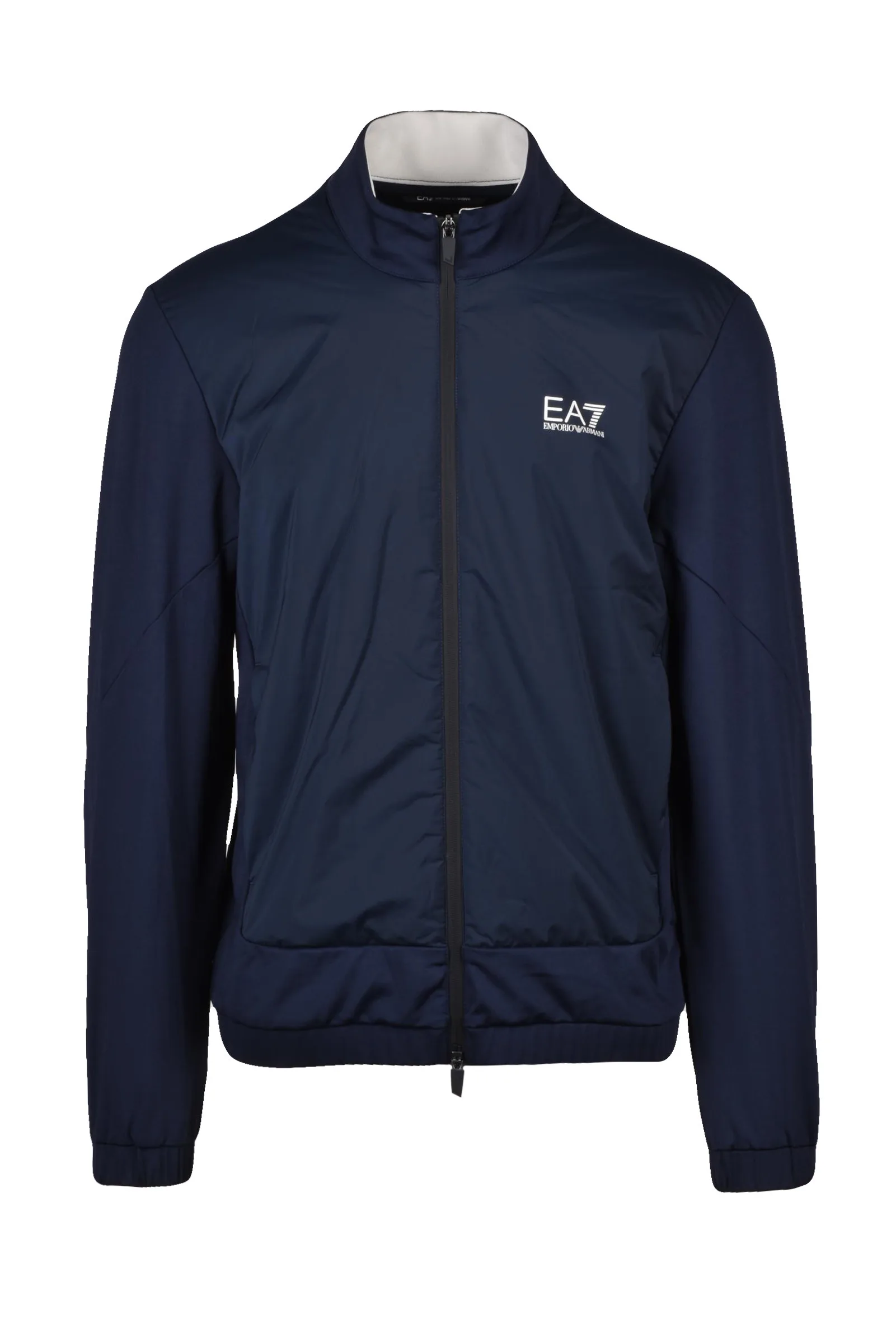 Felpa con Zip Blu