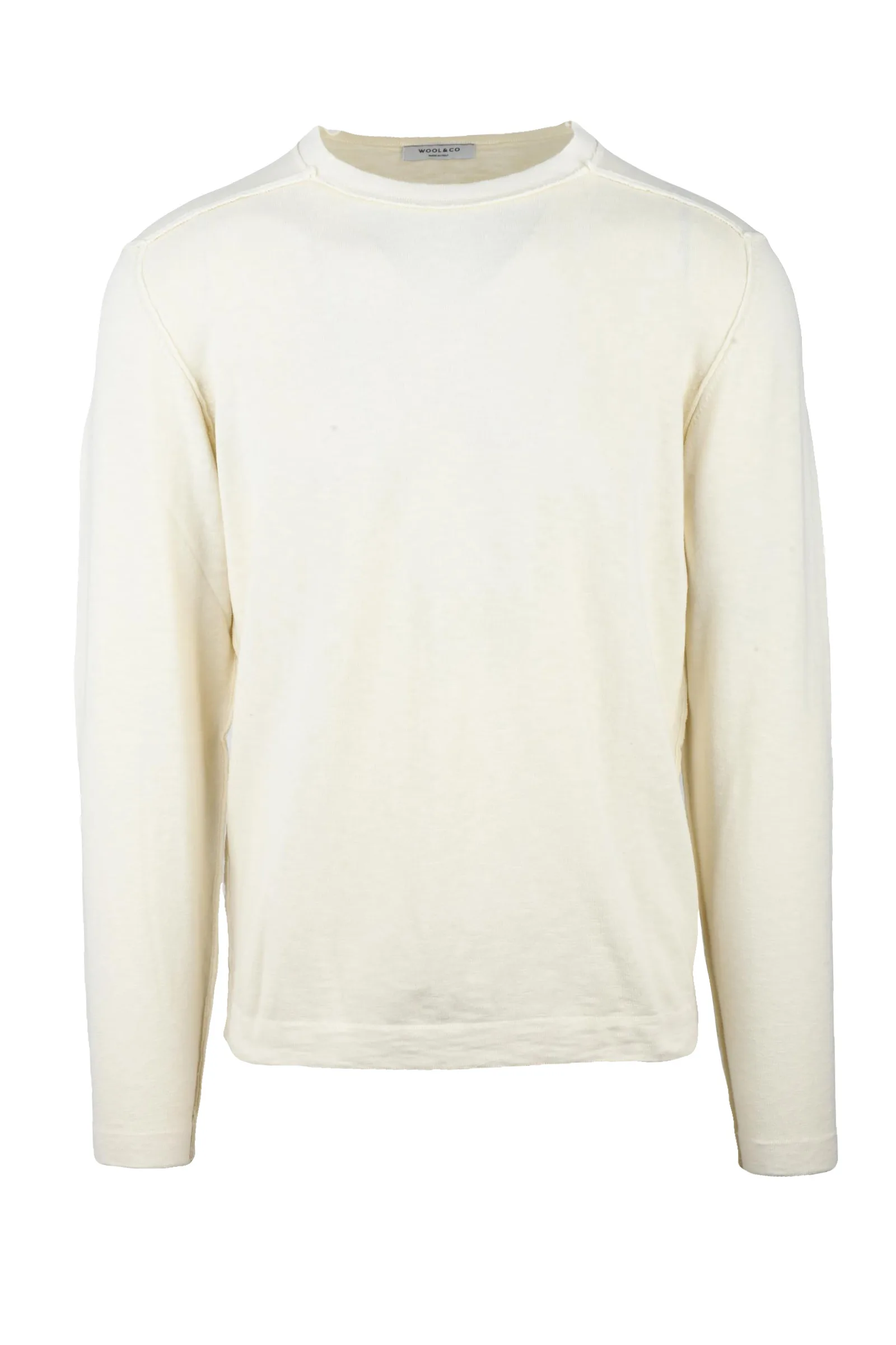 Wool & Co. Maglioncino Girocollo Bianco