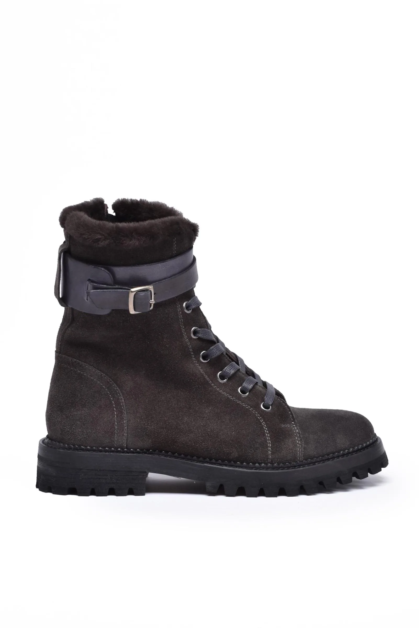 Graue Stiefeletten
