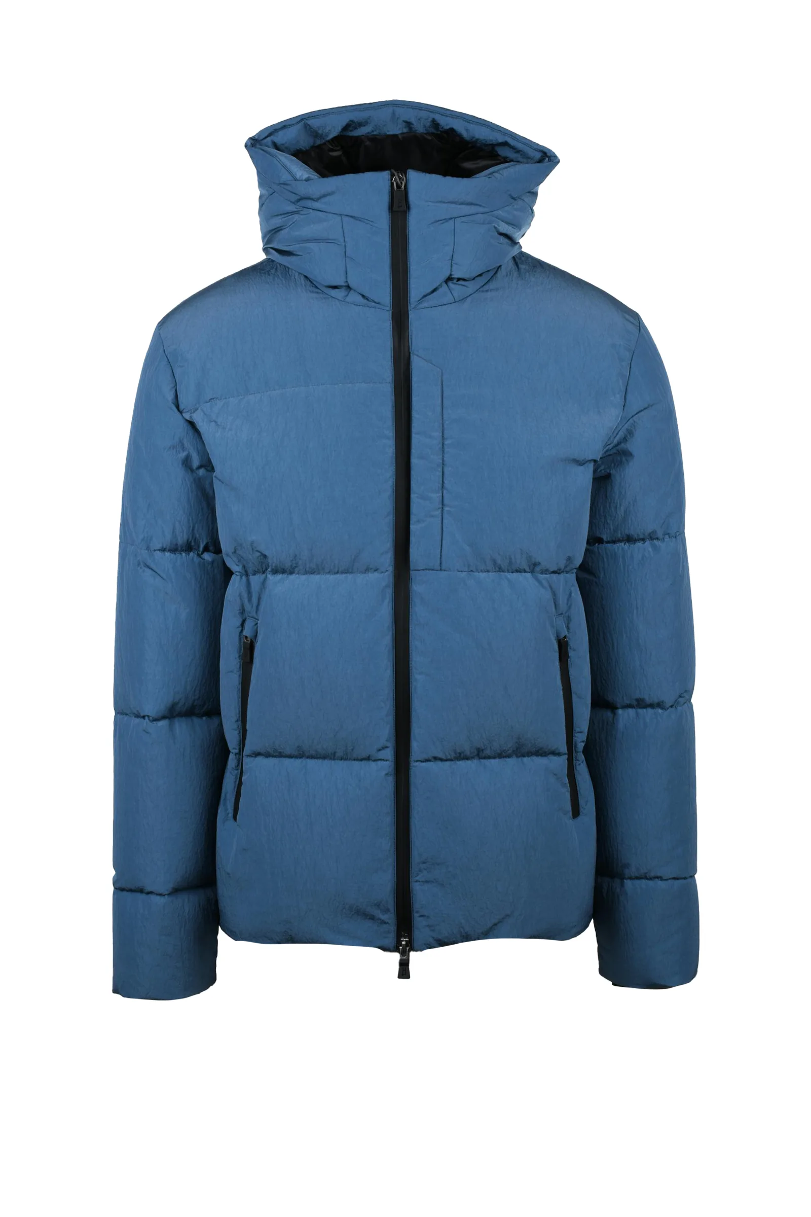 Hellblaue Daunenjacke