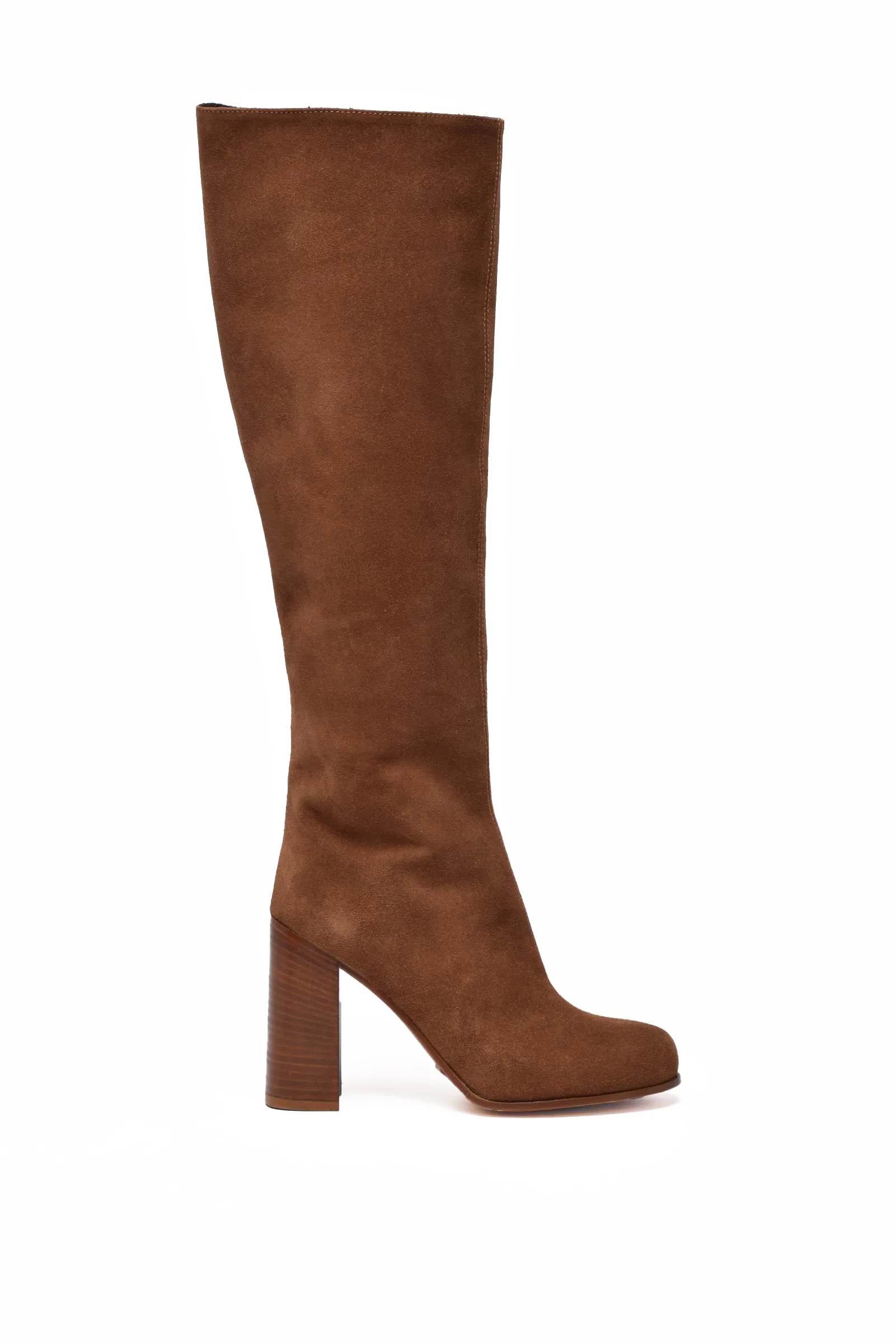 Brauner hoher Stiefel
