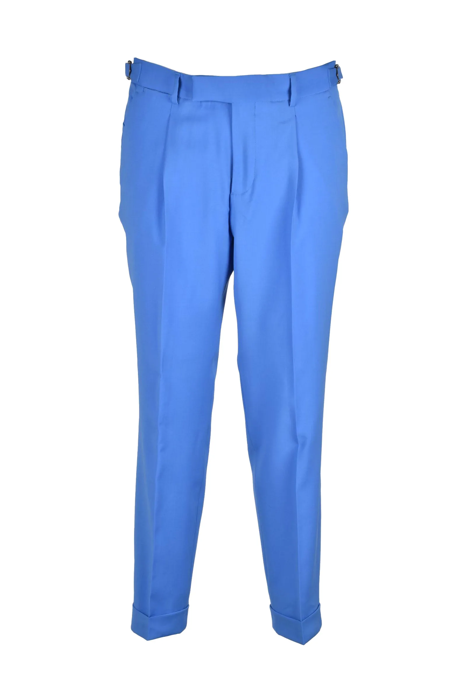 Pantalone Lana Vergine Azzurro