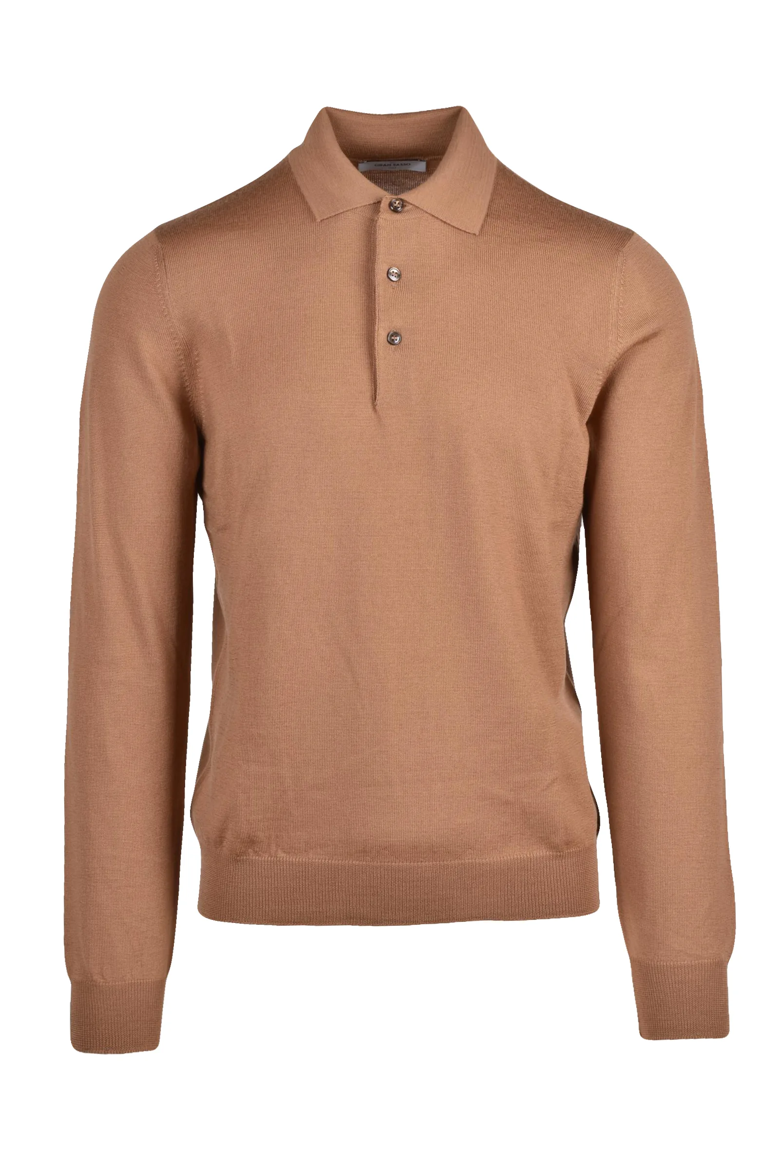 Brown Knit Polo