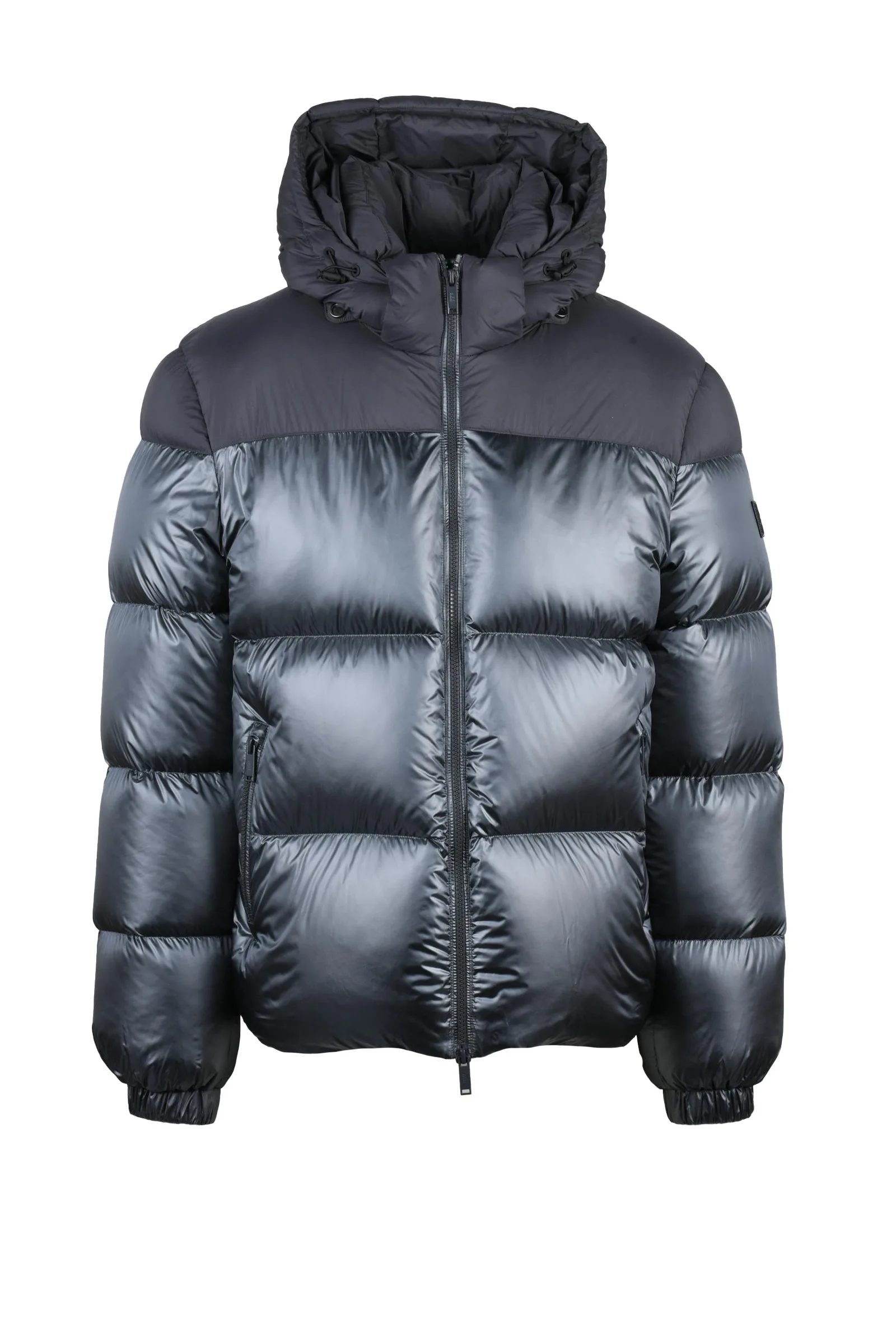 Schwarze Daunenjacke