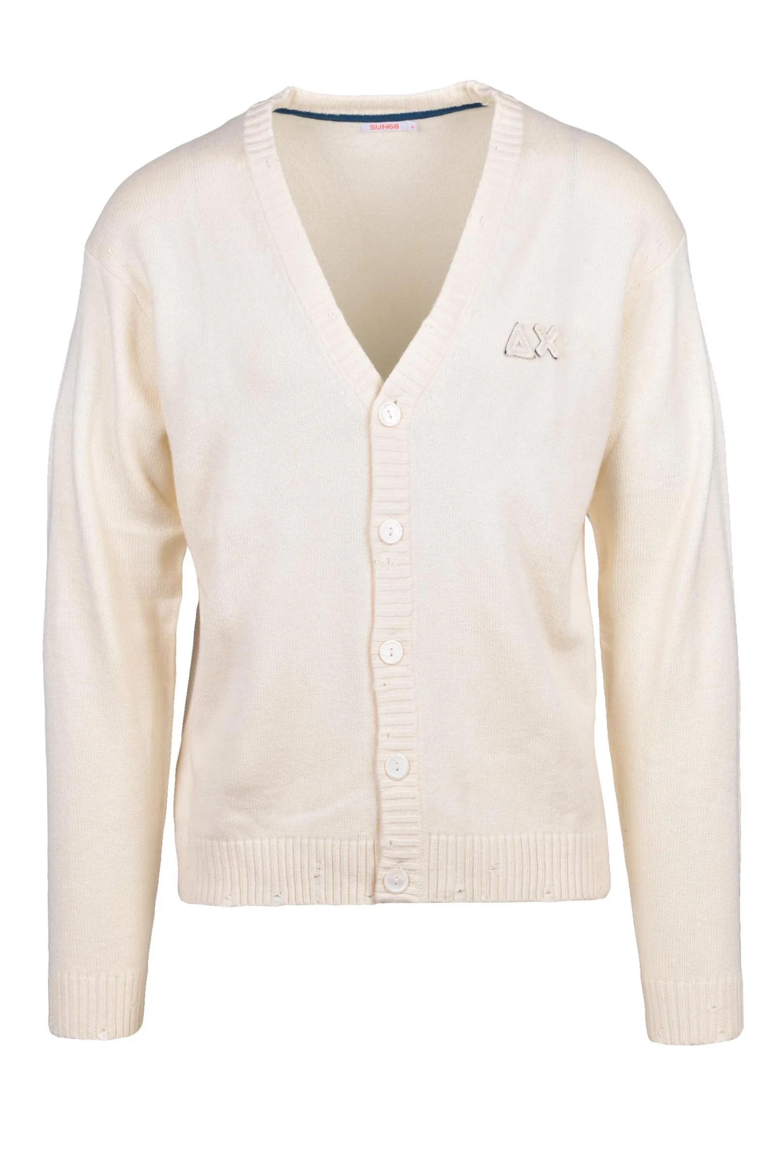 Cardigan Bottoni Bianco