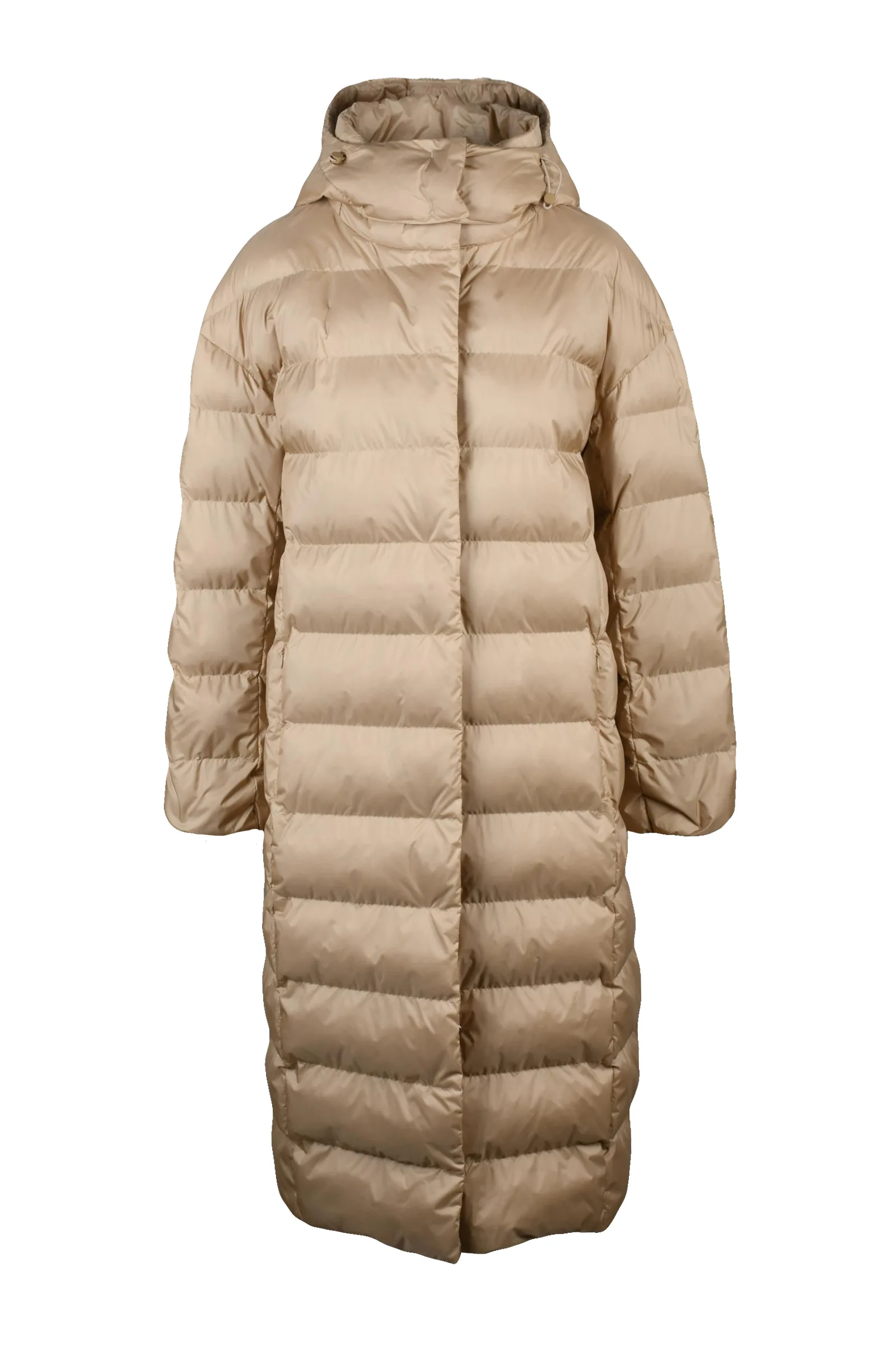 Beige Daunenjacke