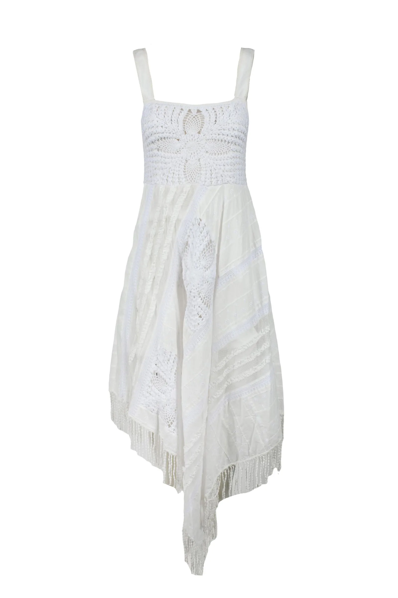 Langes weißes Kleid