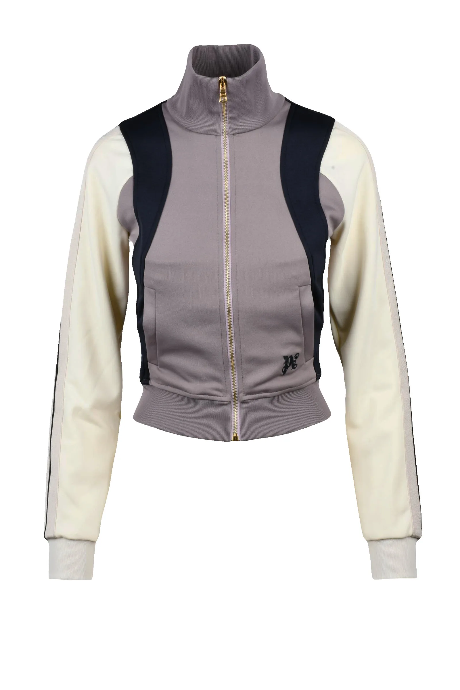 Weißes, kurzes Sweatshirt