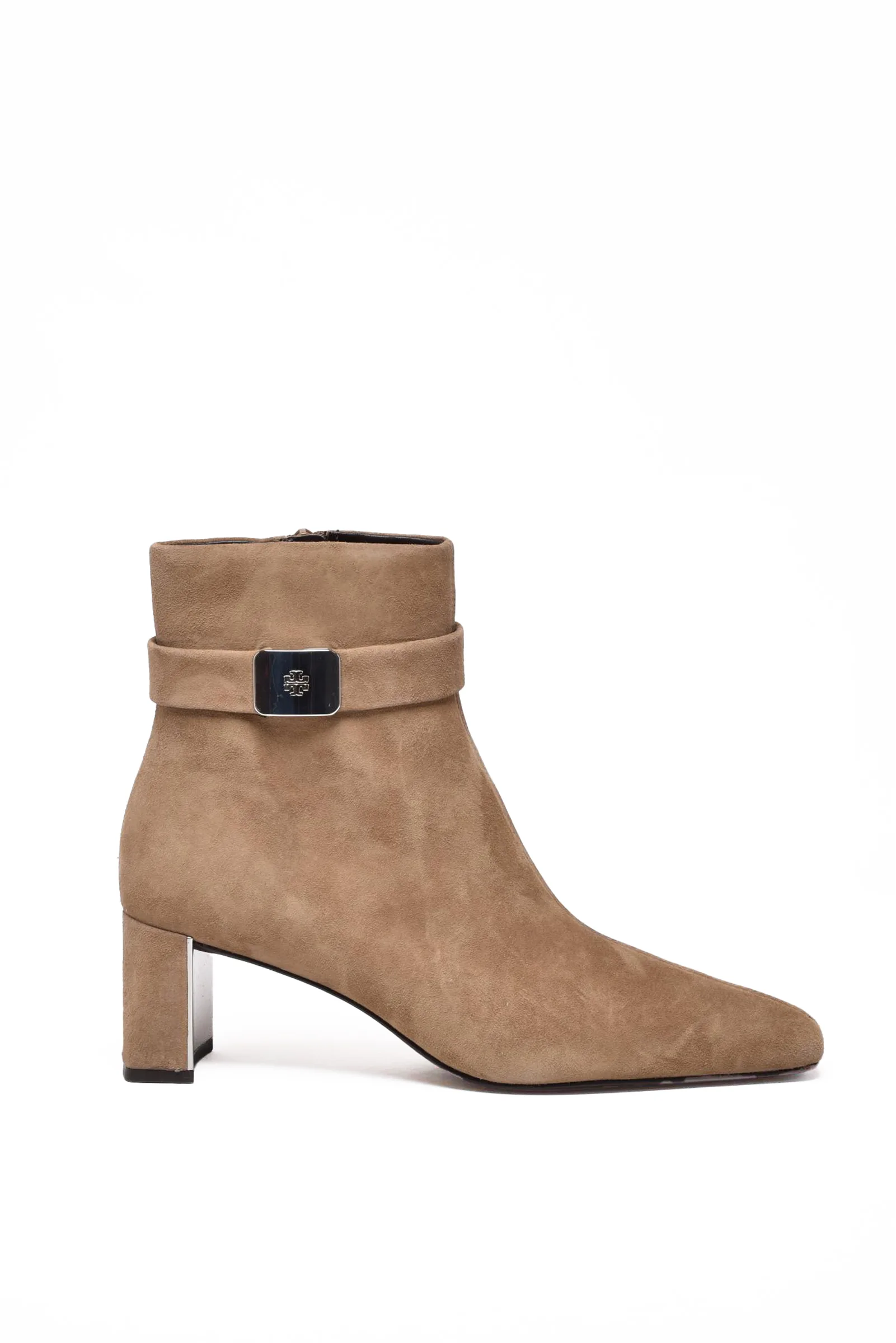 Beige Stiefeletten