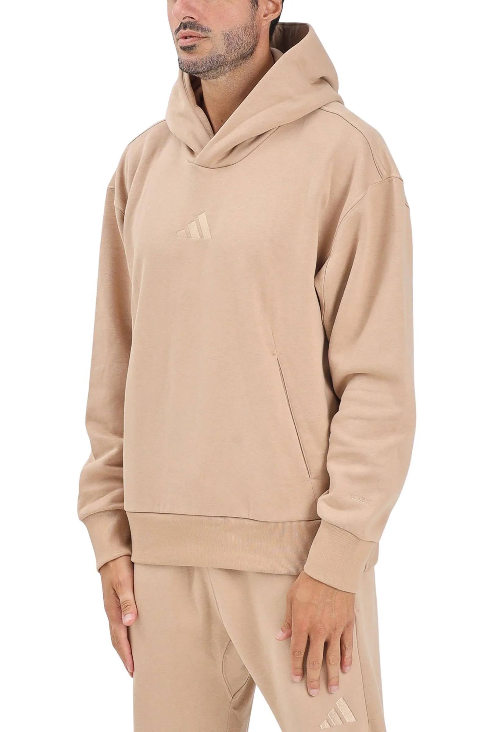 Beiger Kapuzenpullover