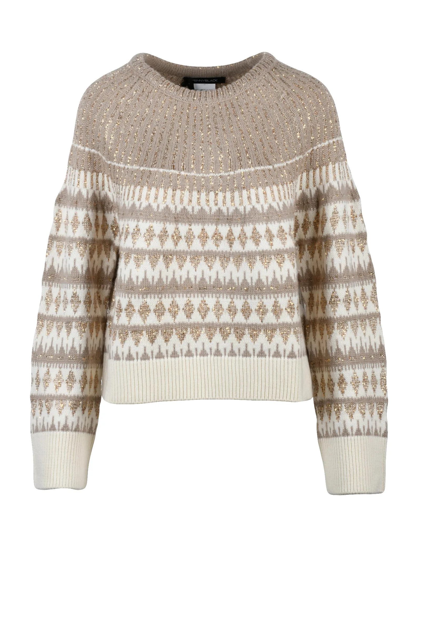 Beigefarbener Pullover