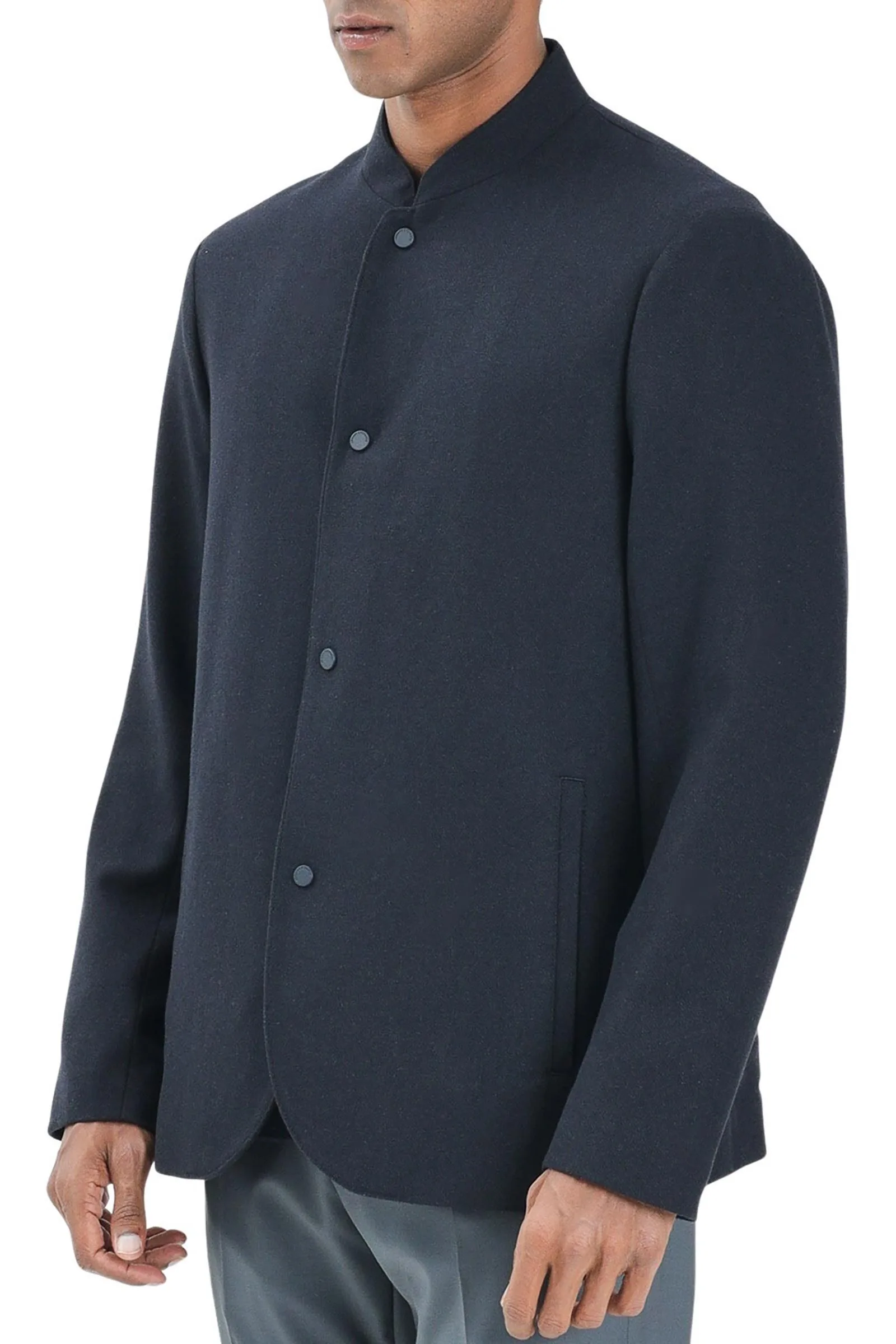 Blaue Jacke