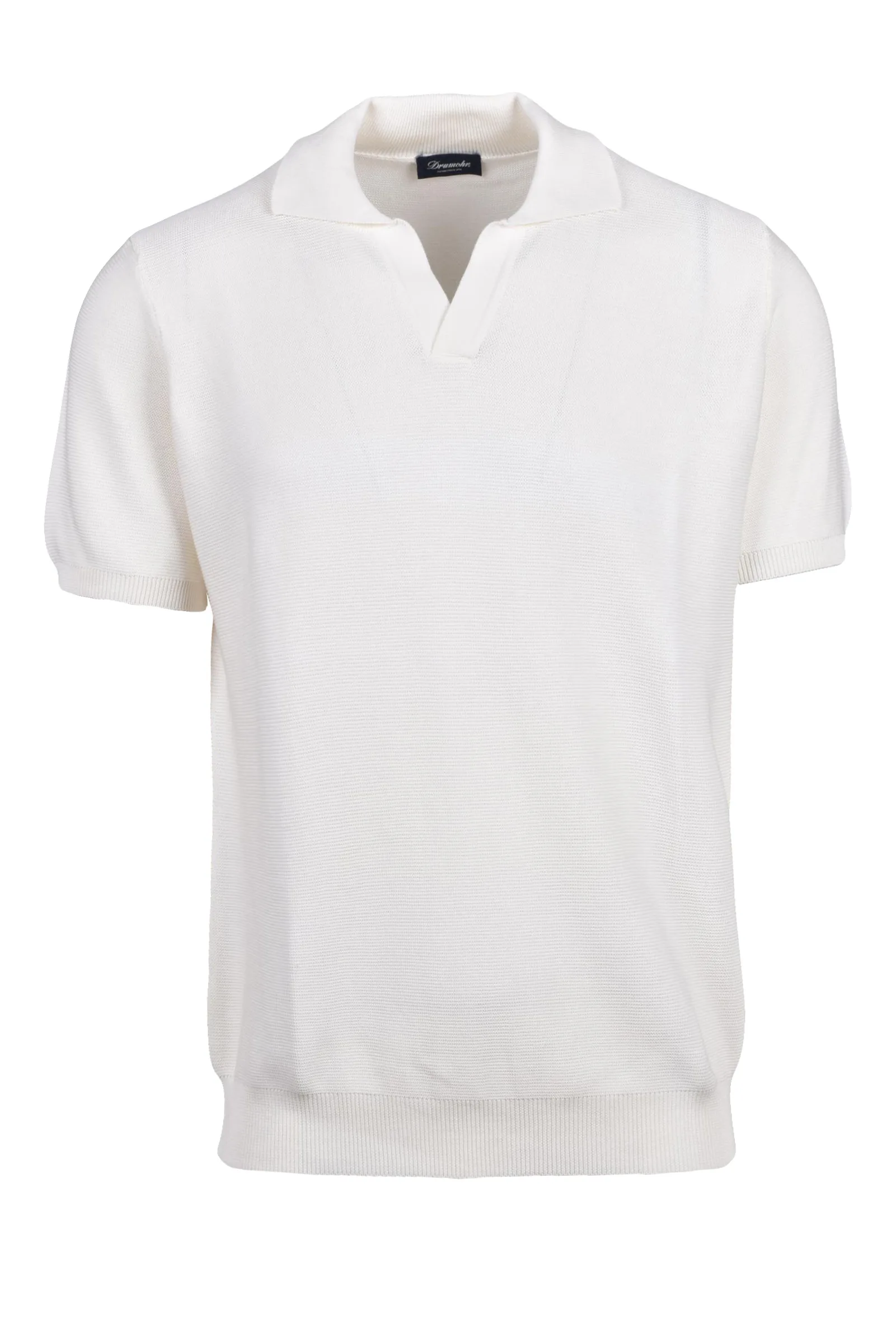 Polo in Maglia Bianco