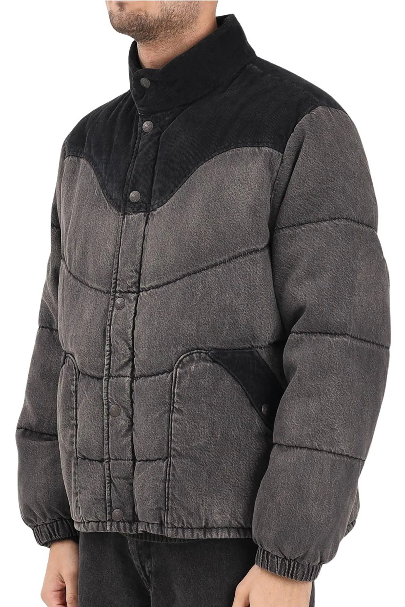 Graue Jeansjacke