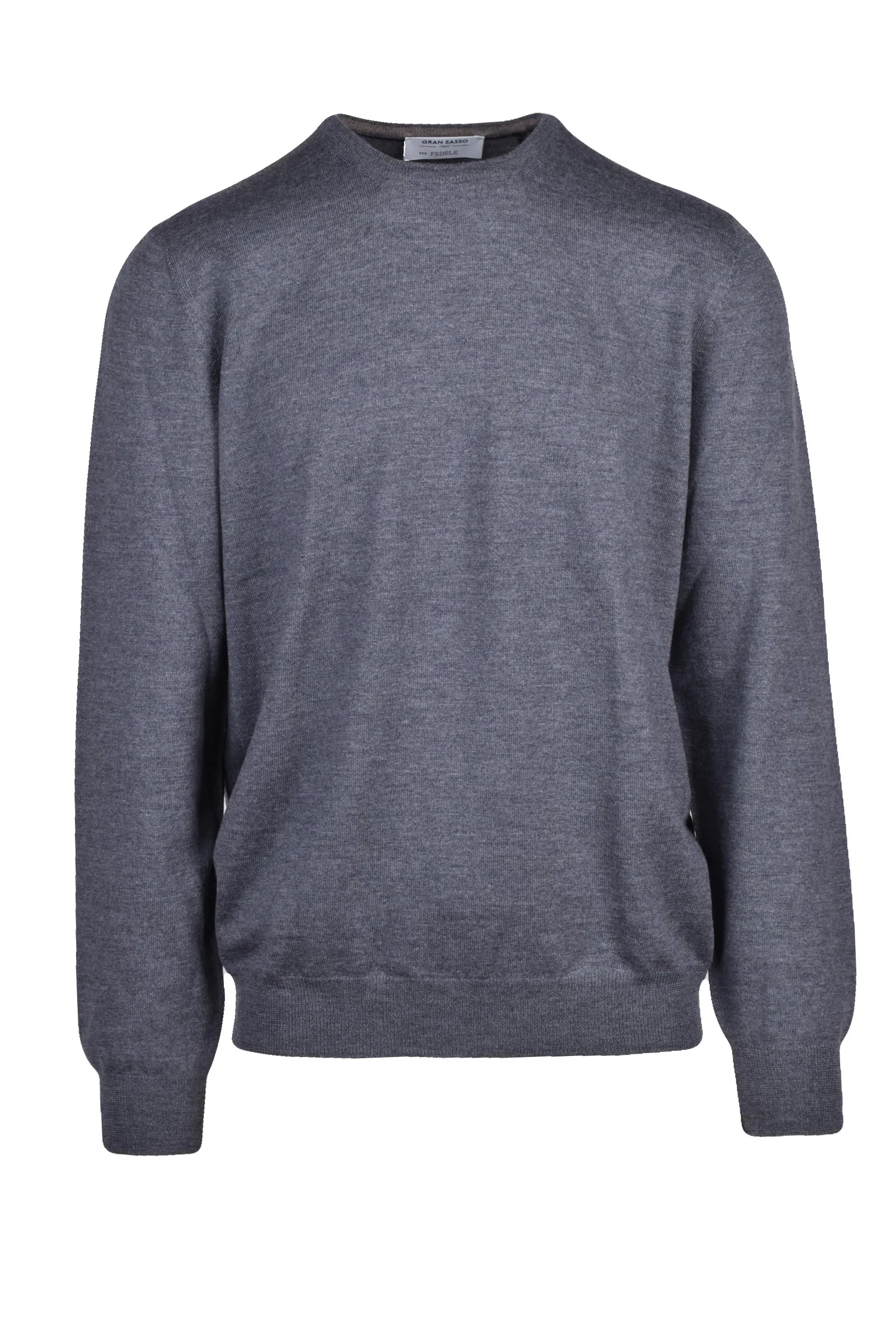 Grauer Pullover