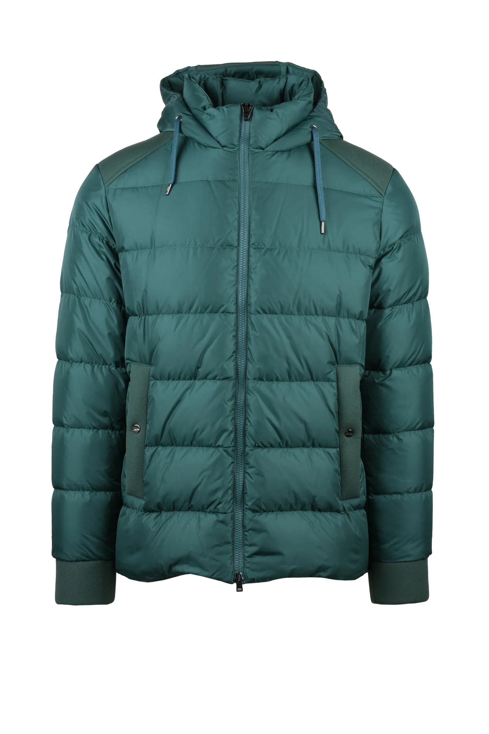 Grüne Daunenjacke