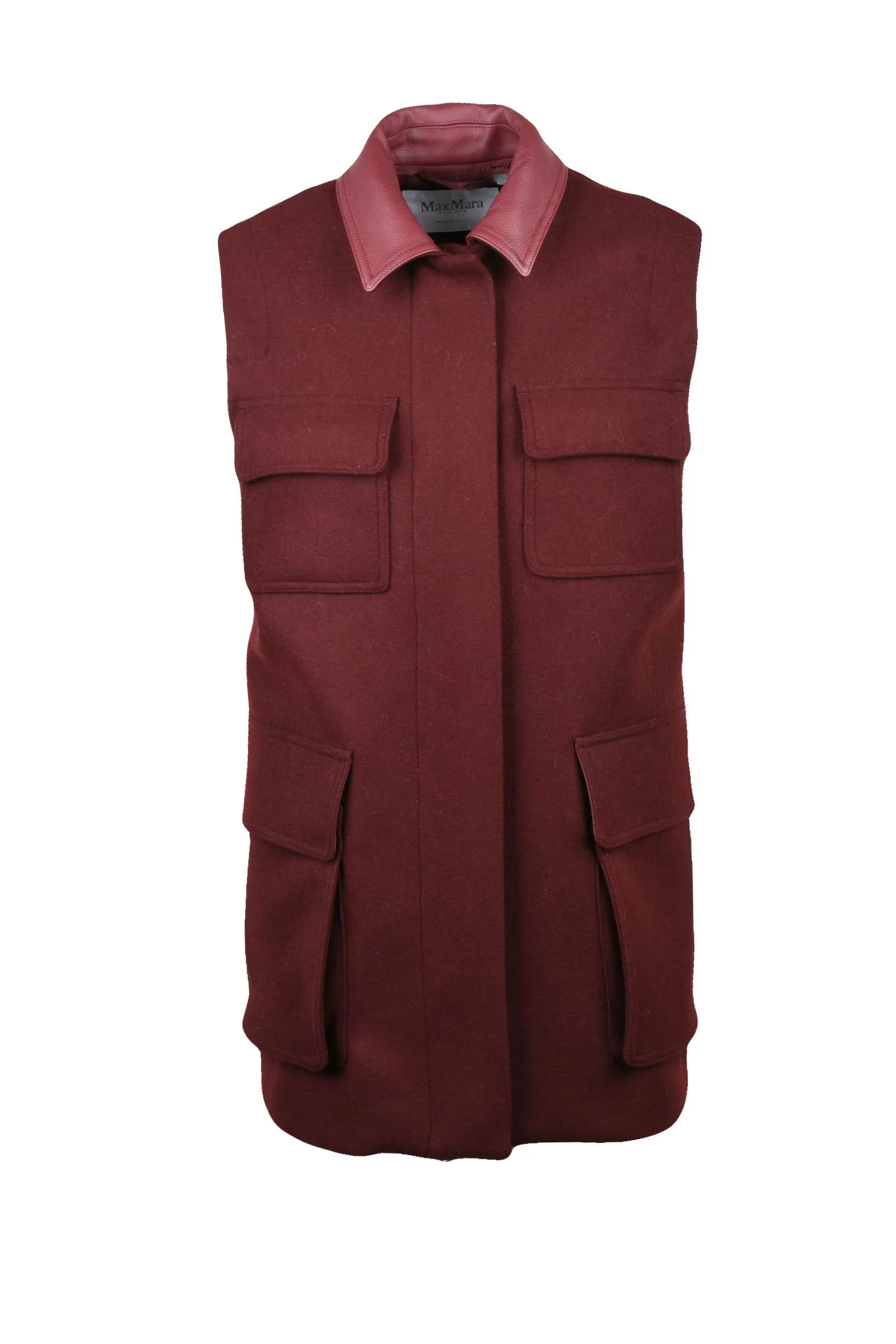 Max Mara Rot ärmellos