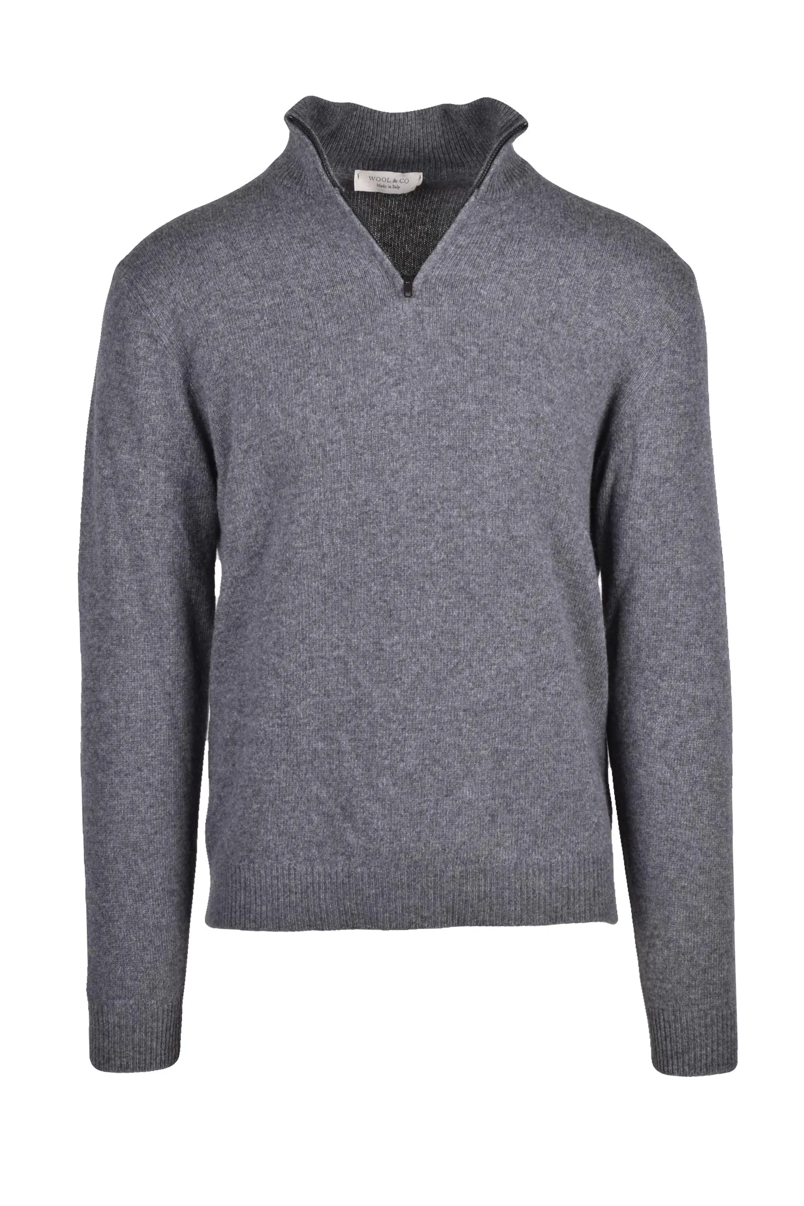 Wool & Co. Graues Pullover-Shirt