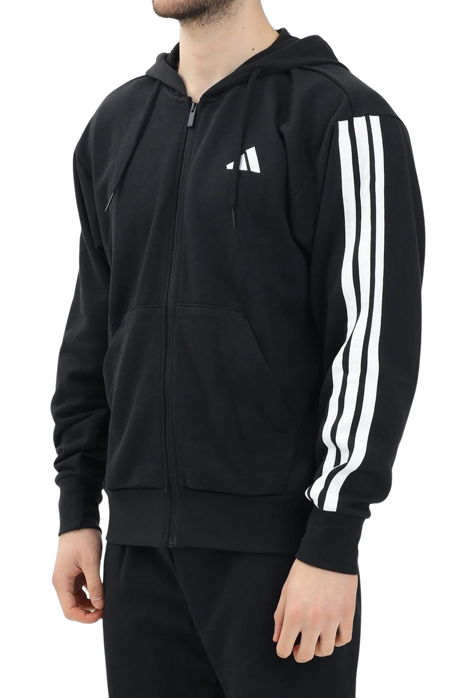 Schwarzes Sweatshirt mit Reißverschluss