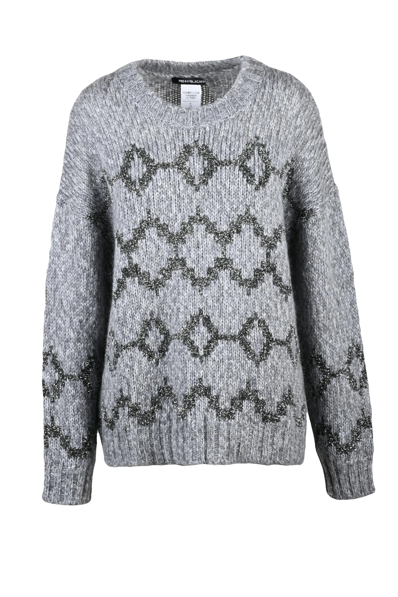 Grauer Pullover