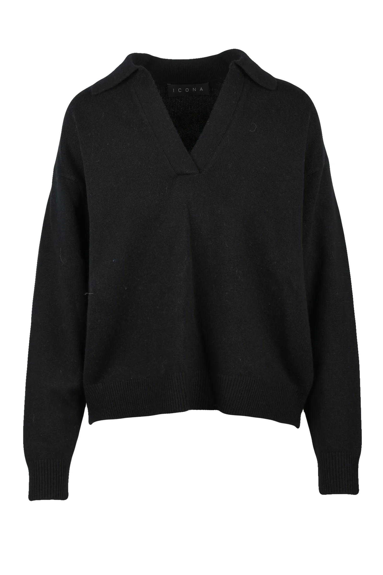 Schwarzes Poloshirt