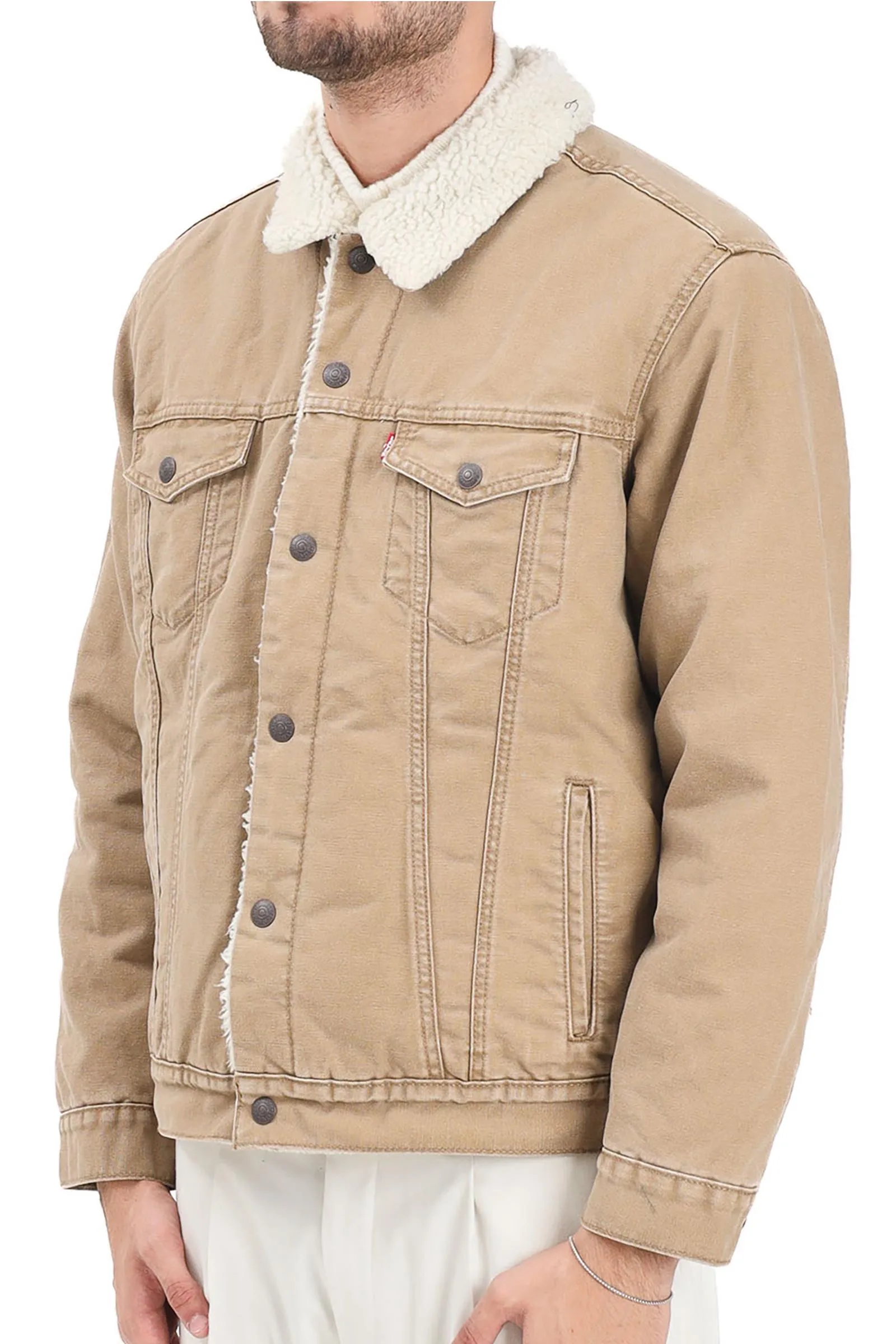 Beige Jeansjacke