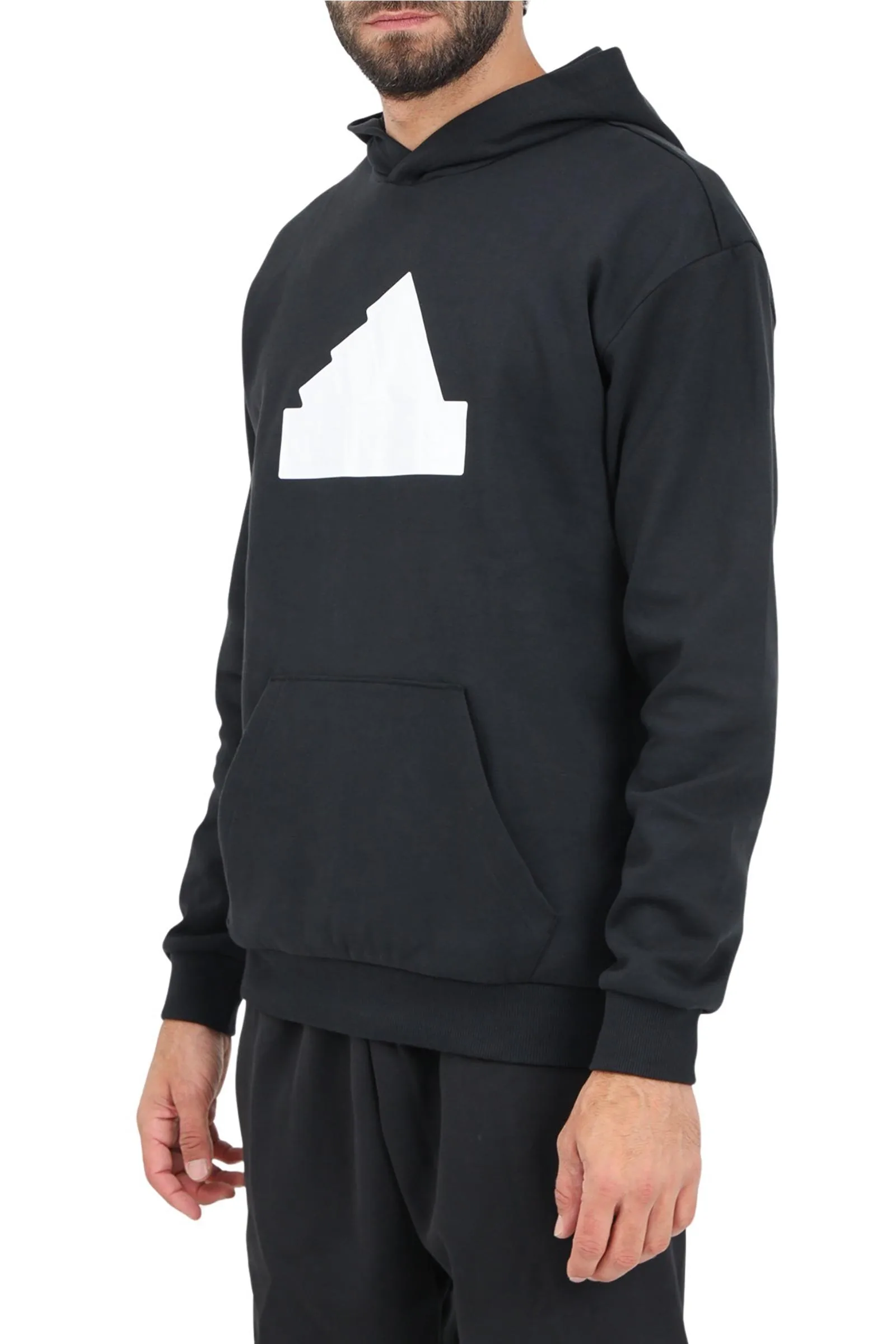 Schwarzes Kapuzensweatshirt