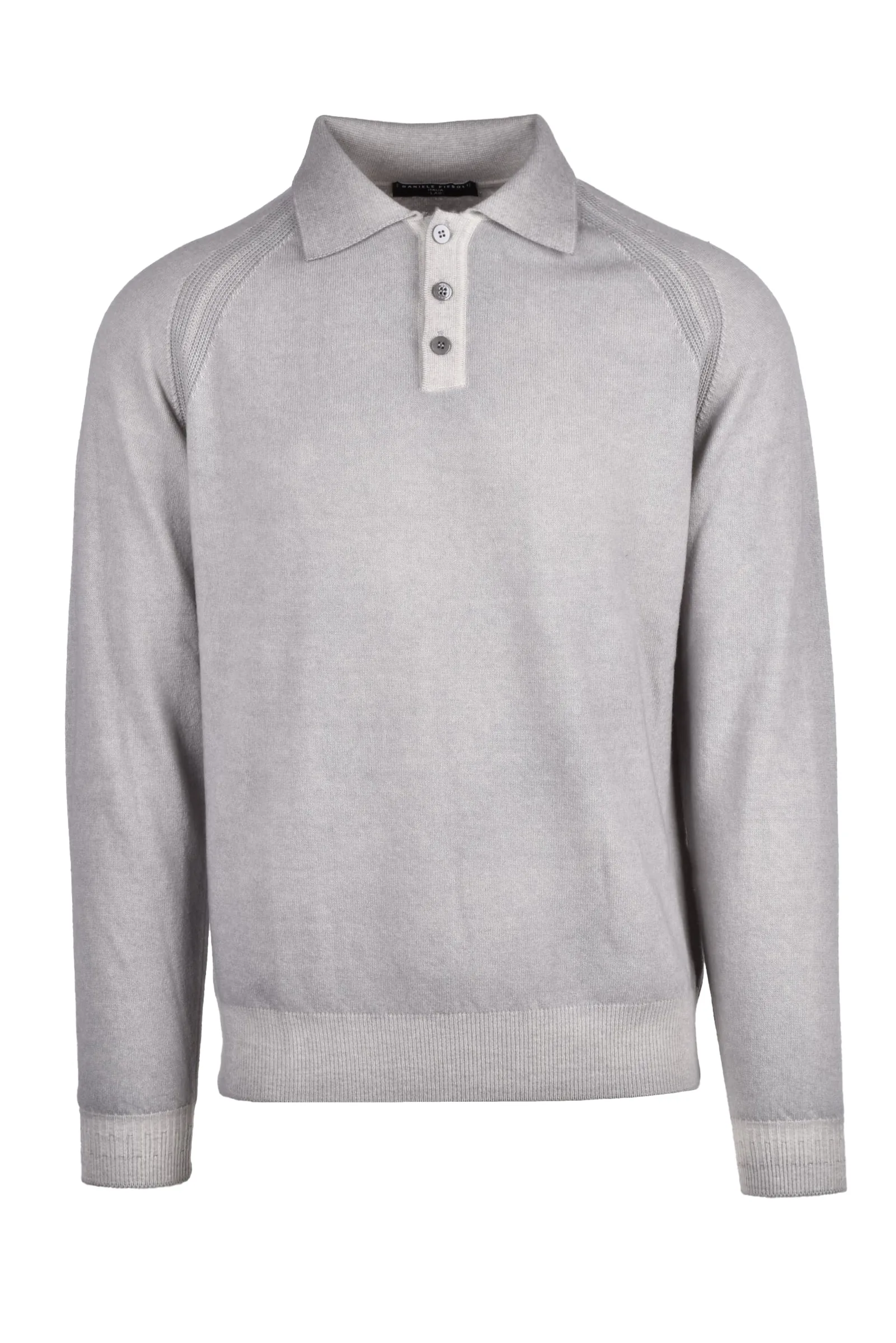 Polo in Maglia Grigio