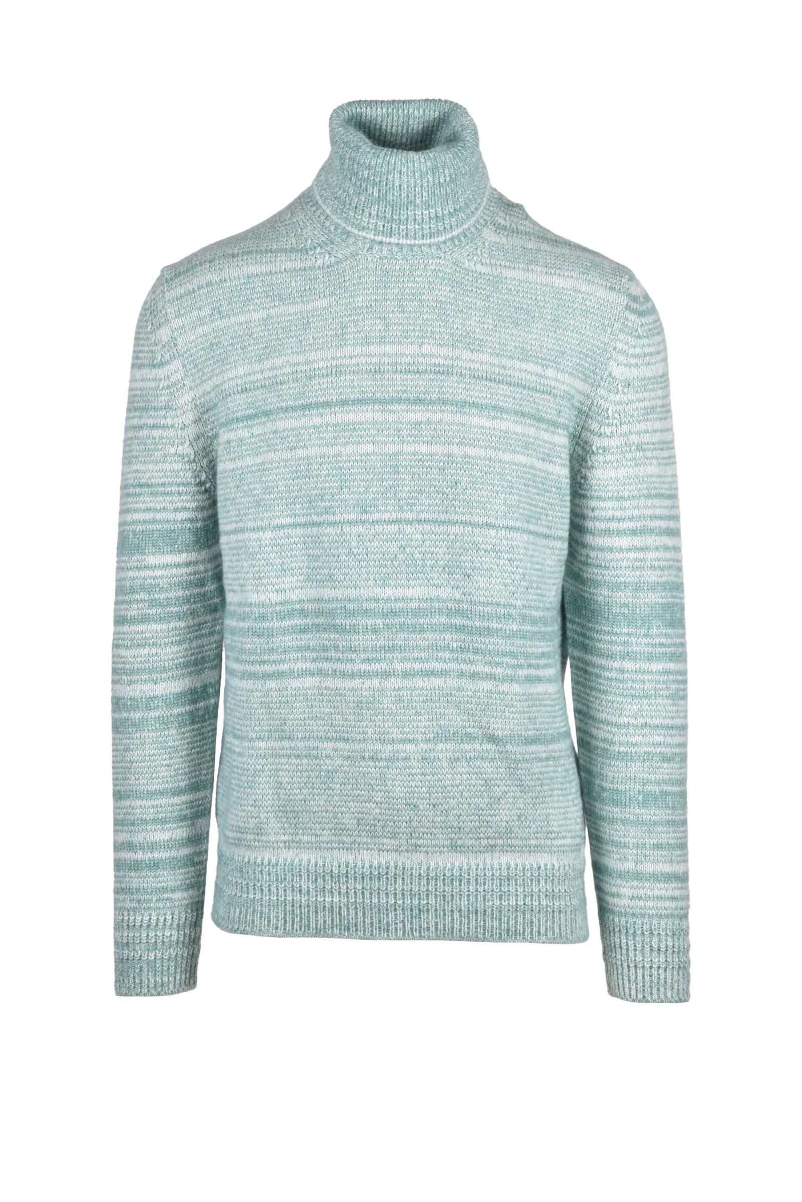 Grüner Rollkragenpullover