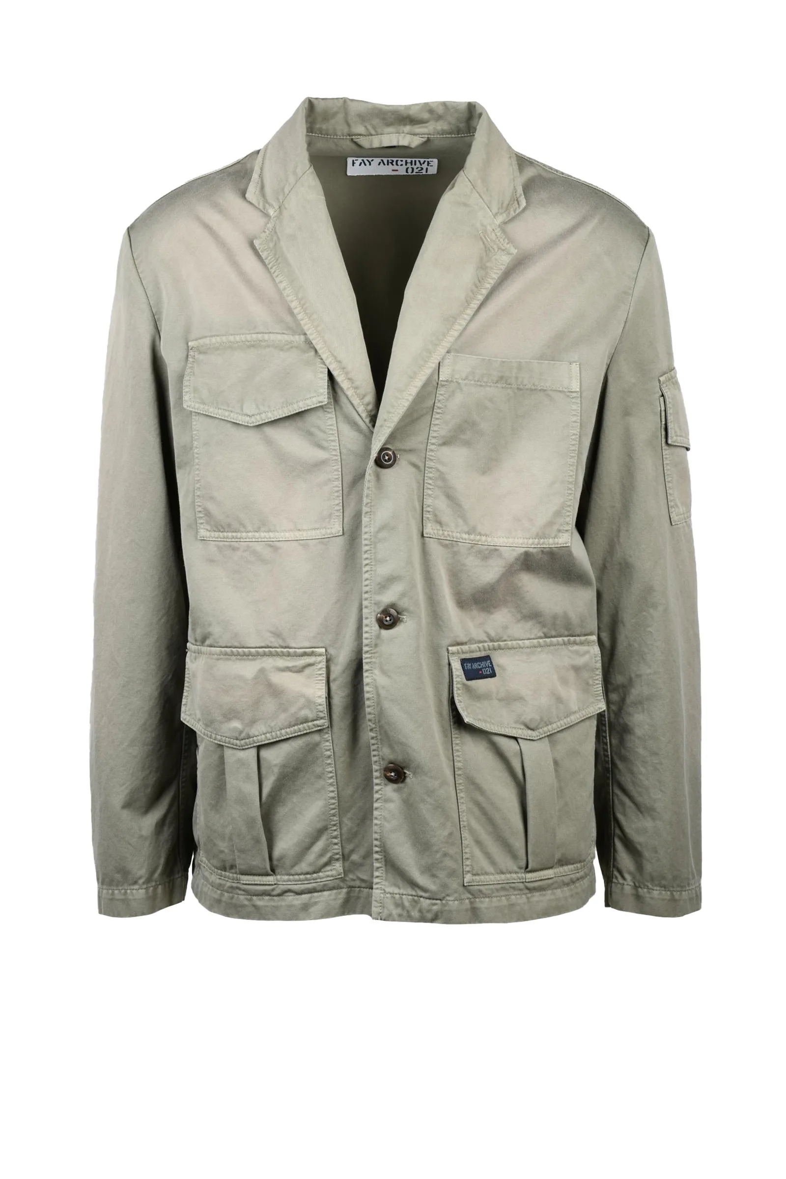 Giacca in Tela Vintage Verde