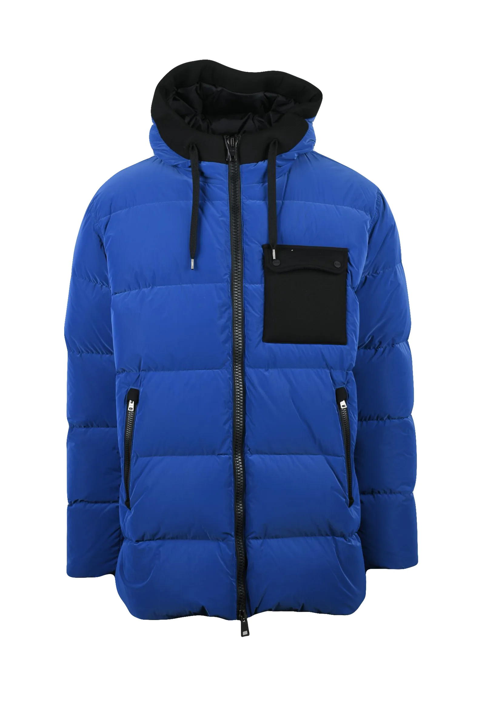 Hellblaue Daunenjacke