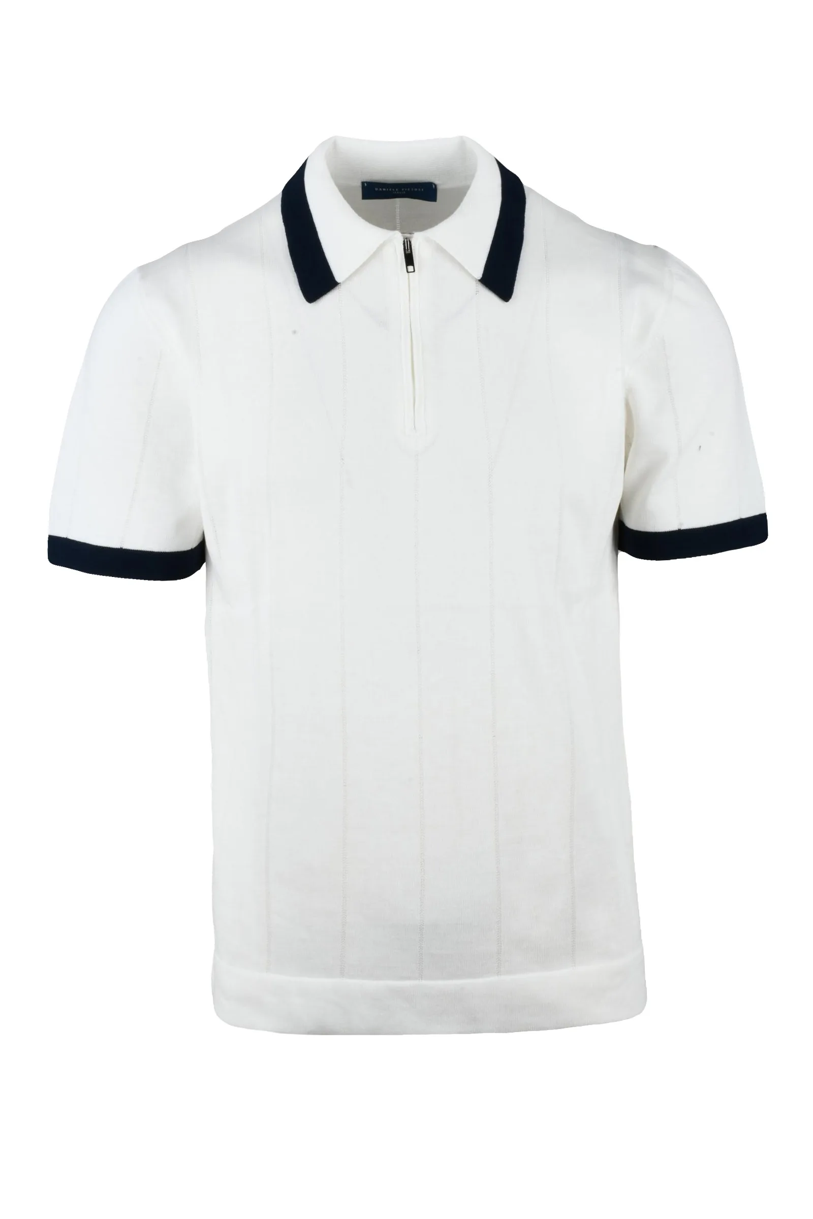 Polo in Maglia Bianco