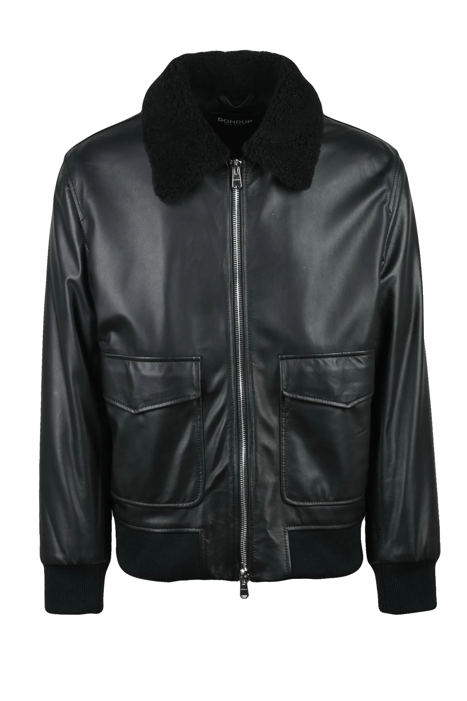 Giacca Bomber Pelle Nero