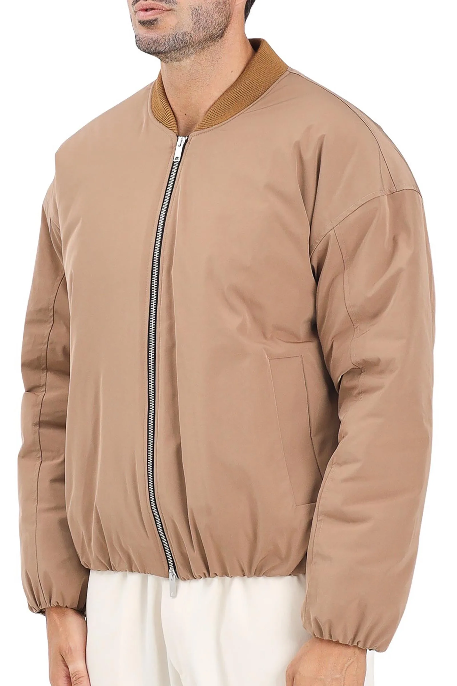 Braune Bomberjacke