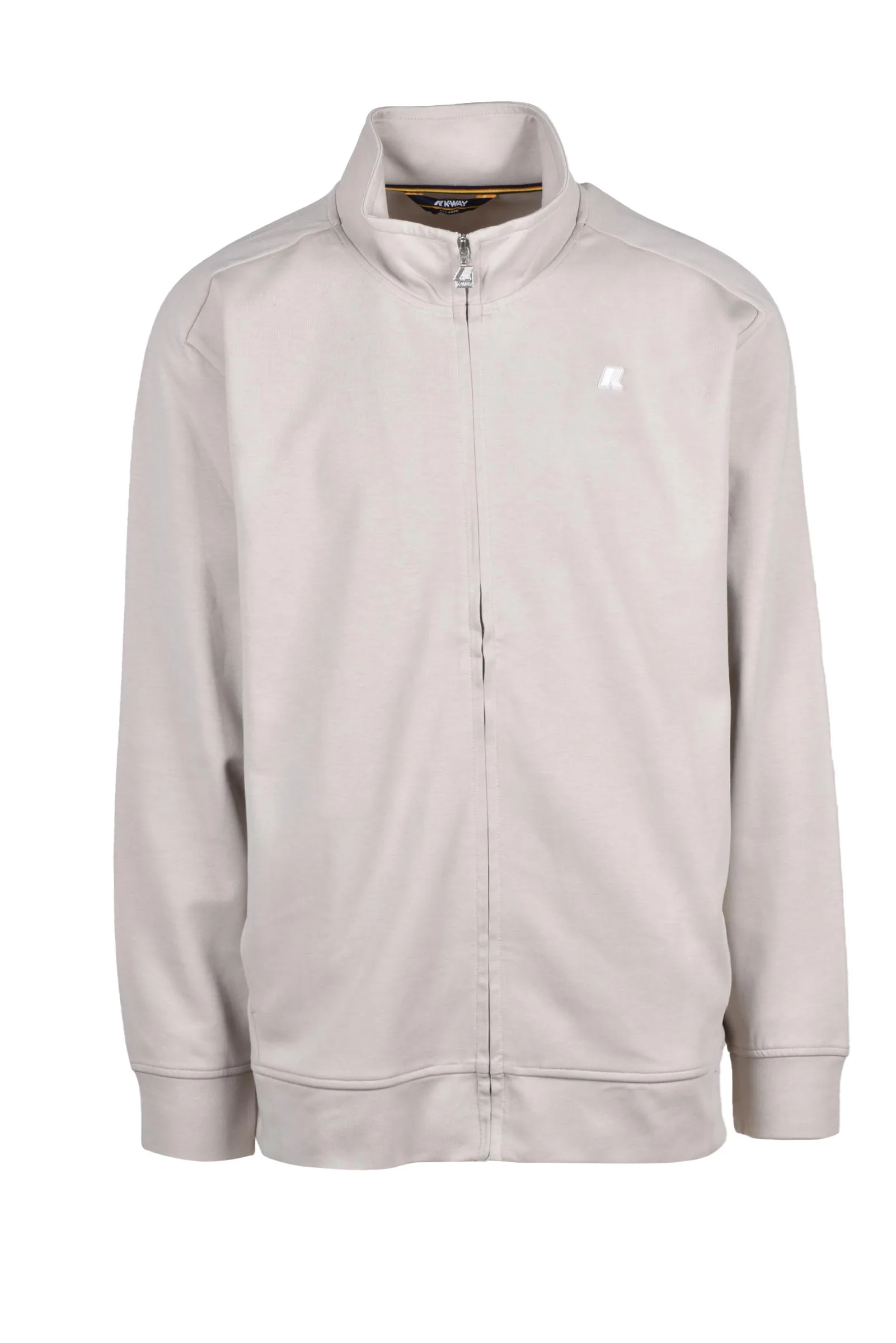 Beiges Sweatshirt mit Reißverschluss