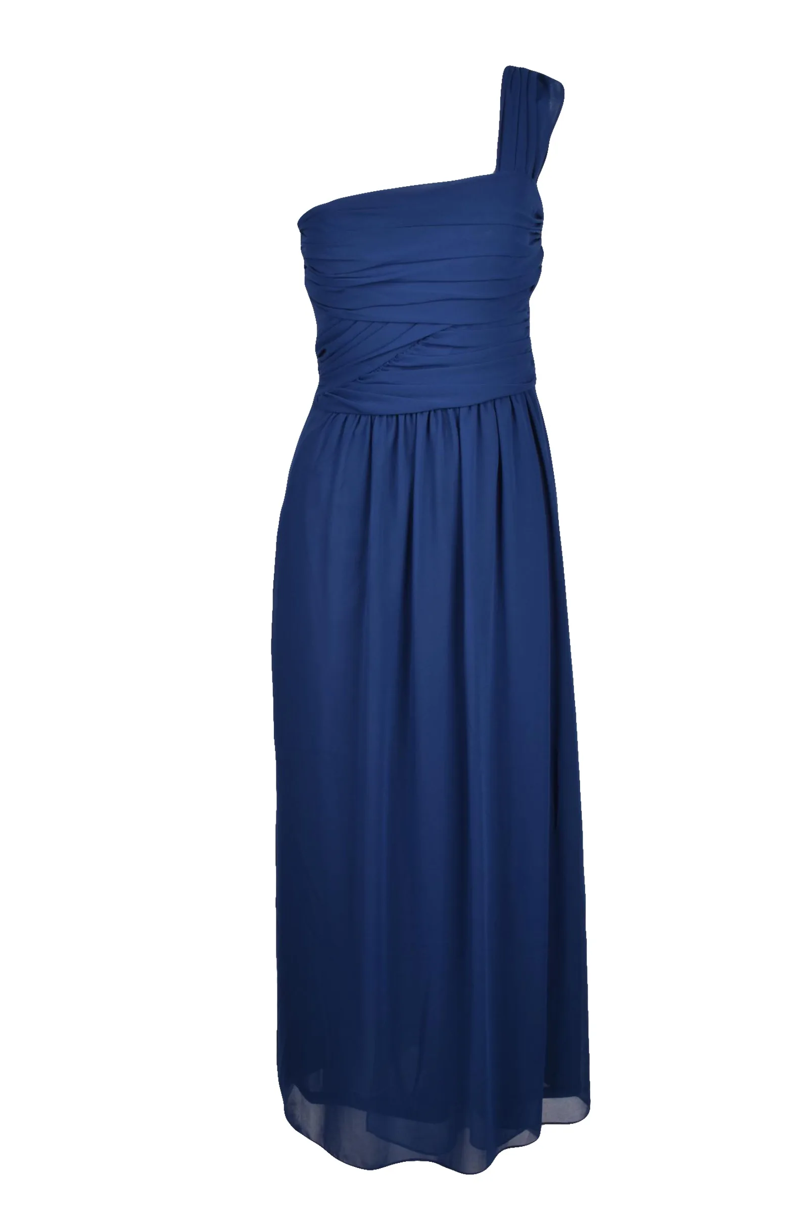 Abito Lungo in Voile Blu