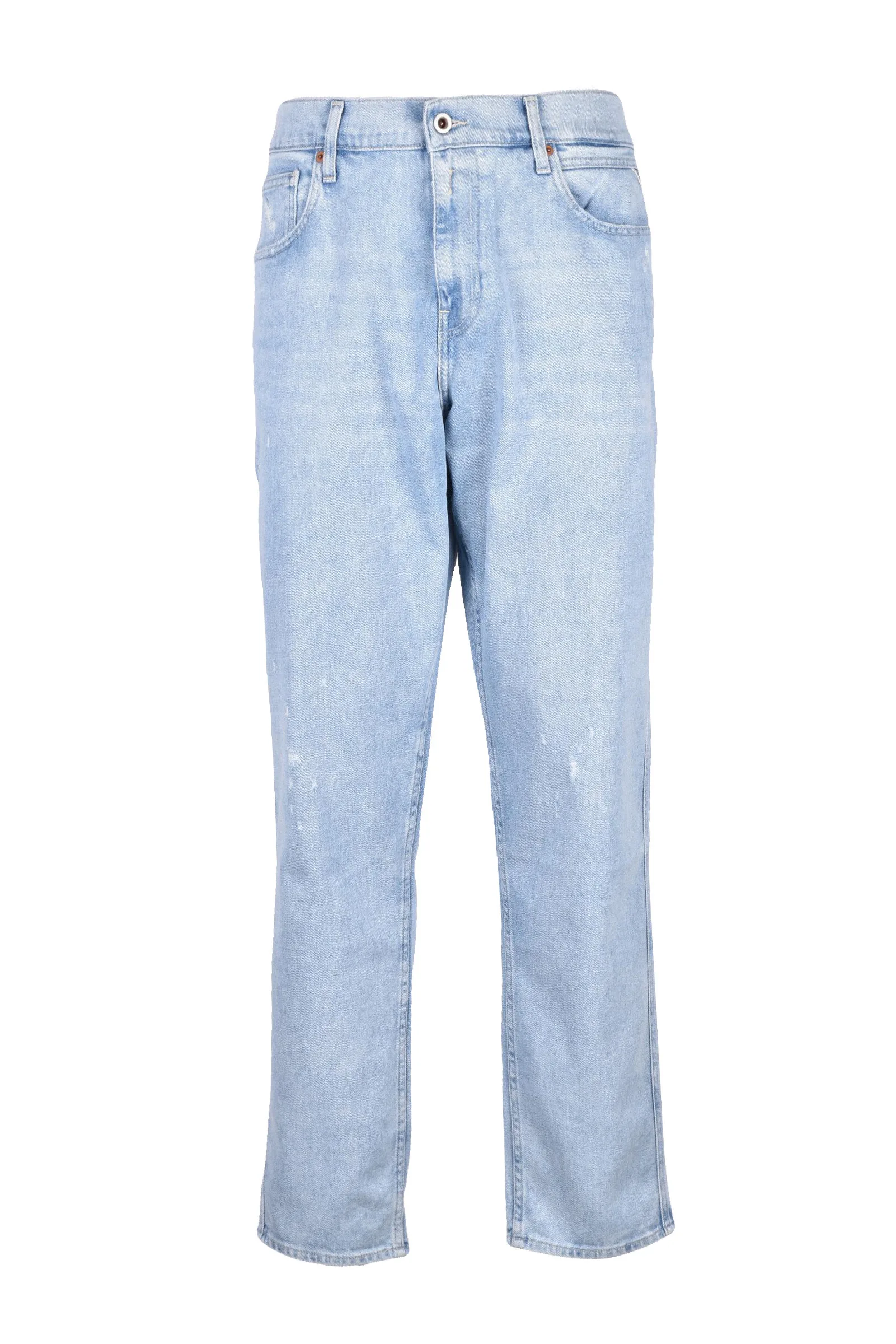 Jeans Sandot Relaxed Tapered Azzurro
