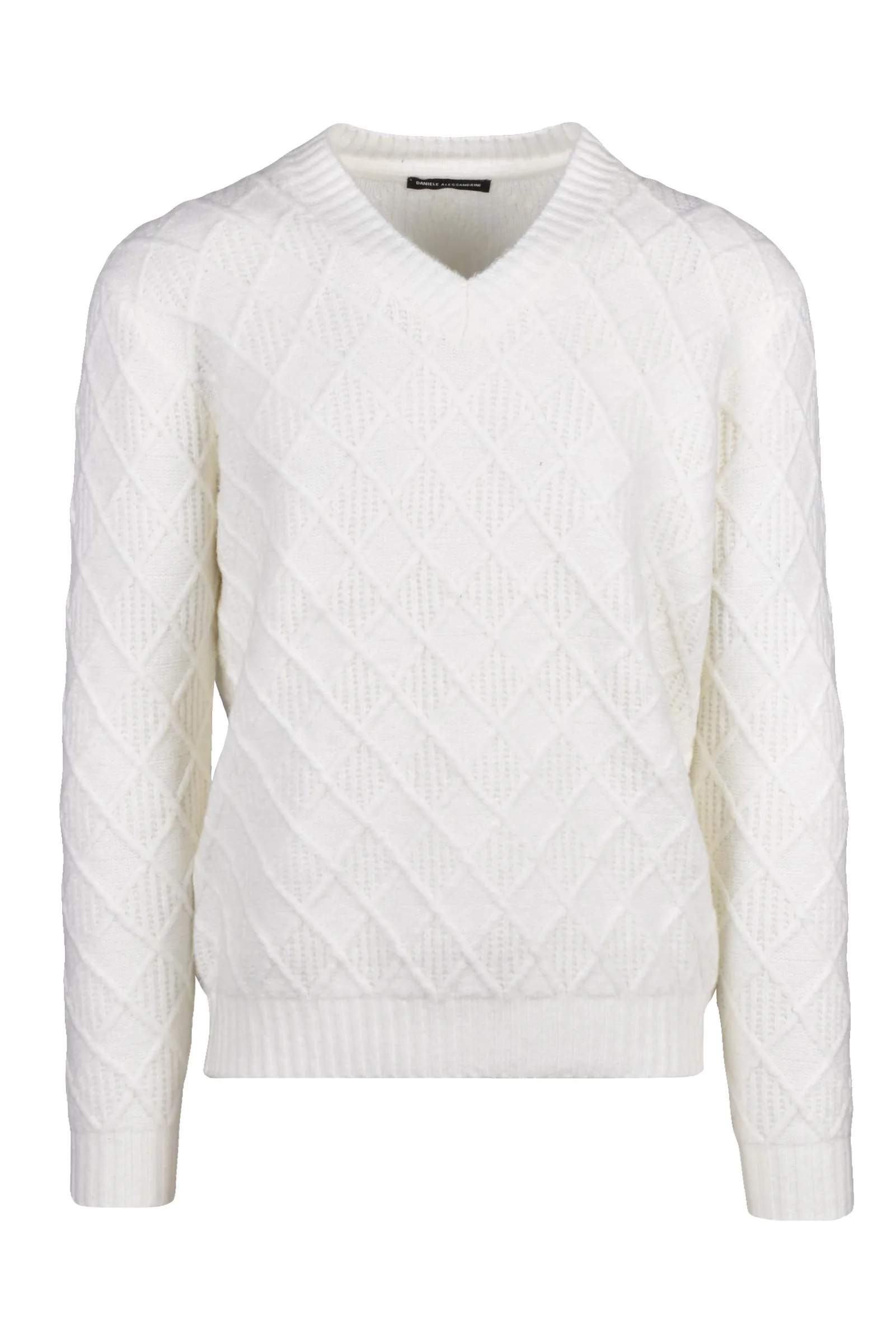Weißer Pullover