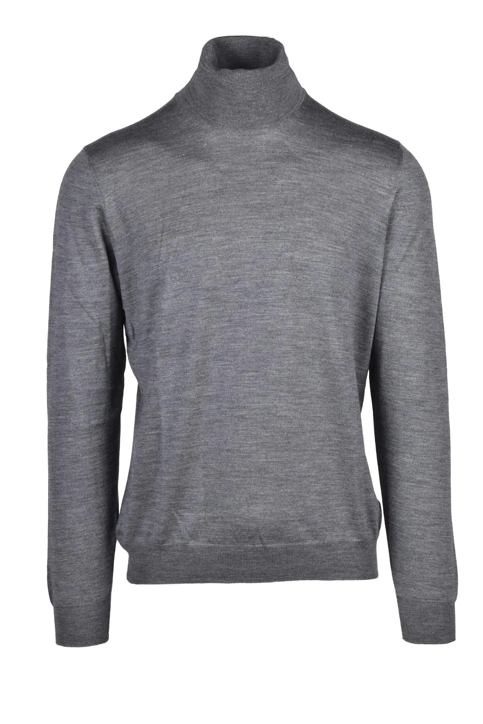 Grauer Rollkragenpullover