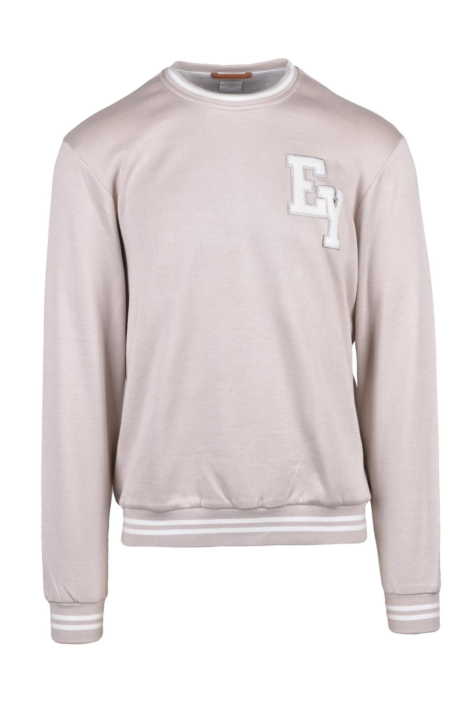 Felpa Girocollo Beige