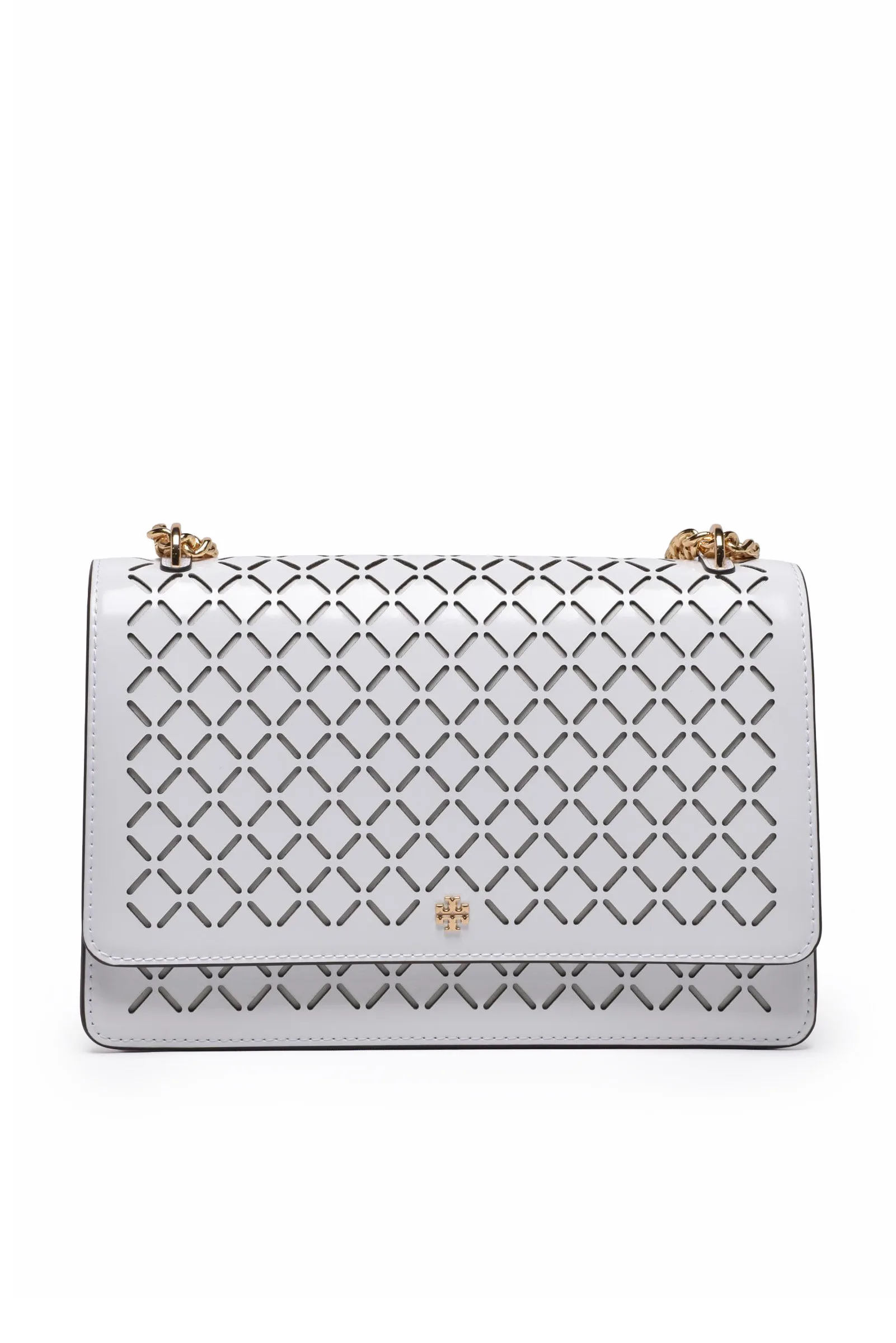 Tracolla Emerson Perforated Bianco