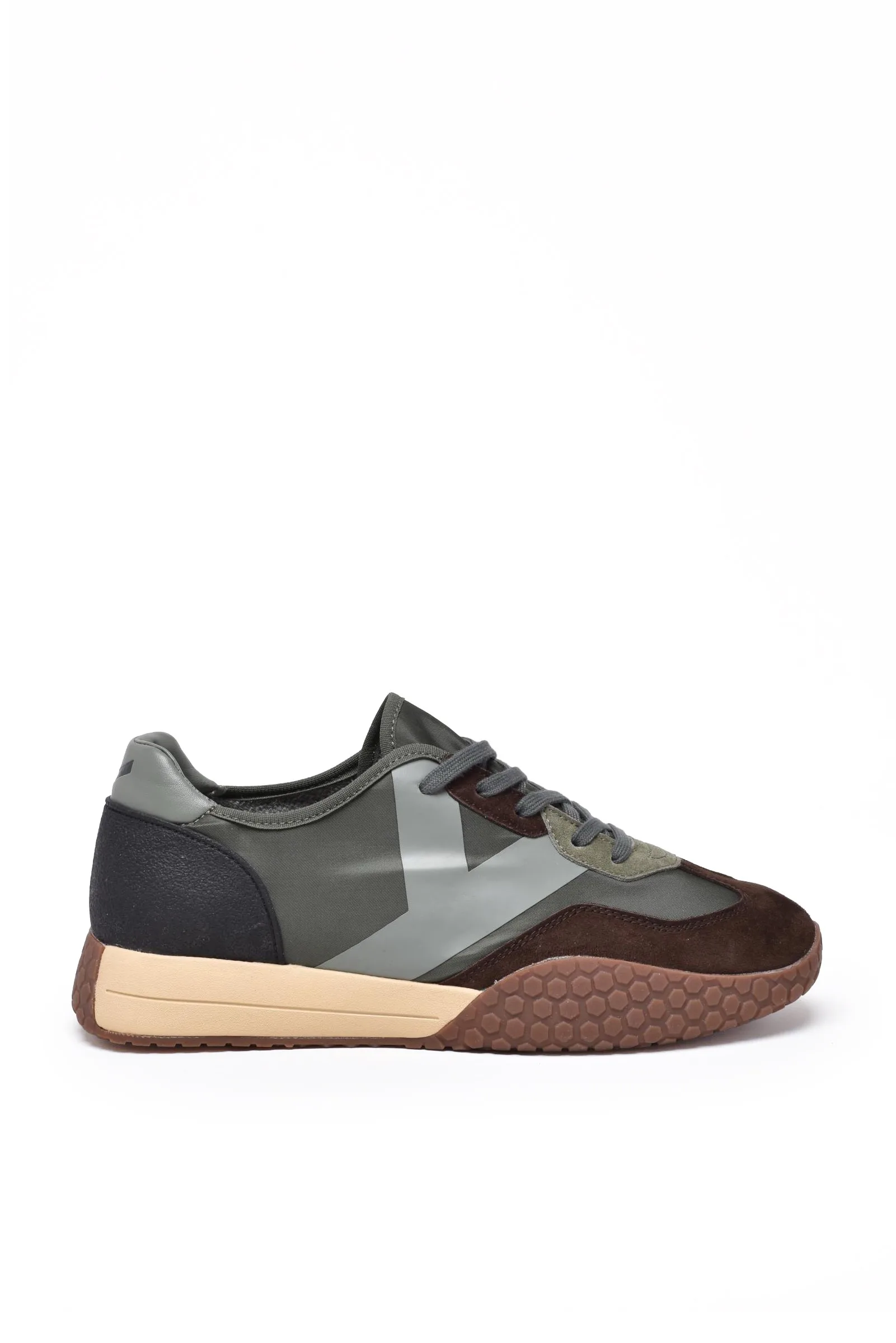 Sneaker Patchwork Marrone