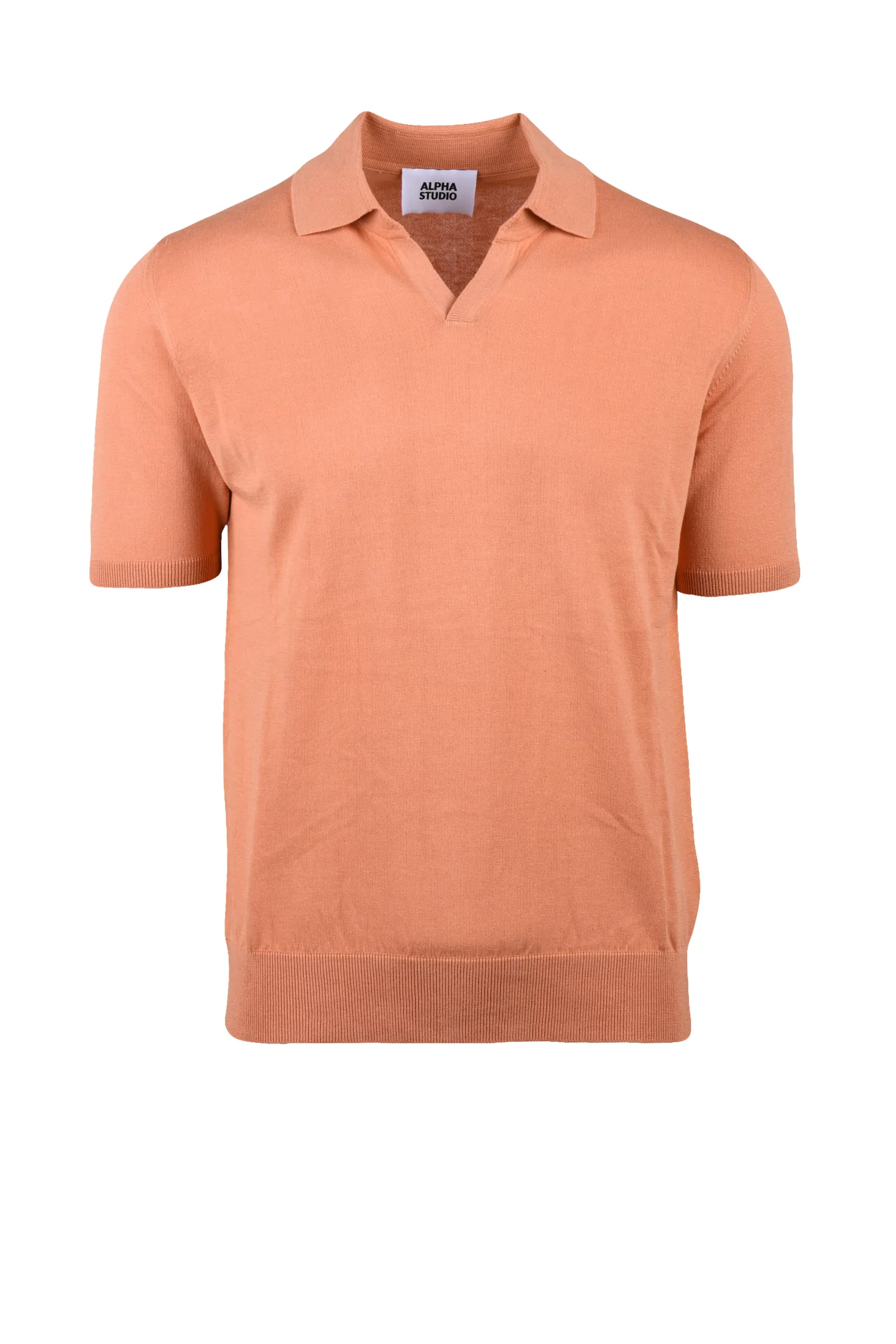Polo in Maglia Arancione