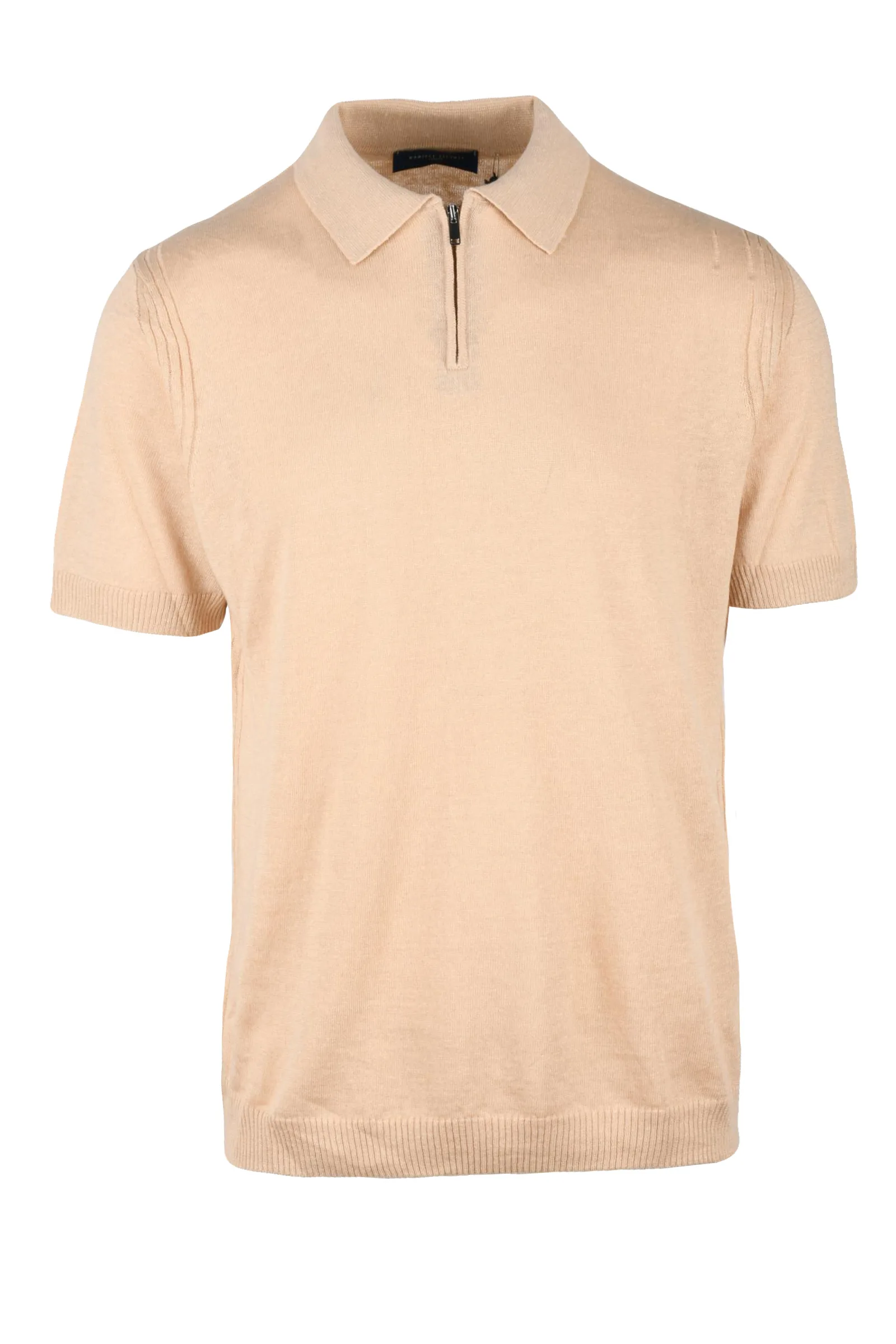 Polo in Maglia Beige