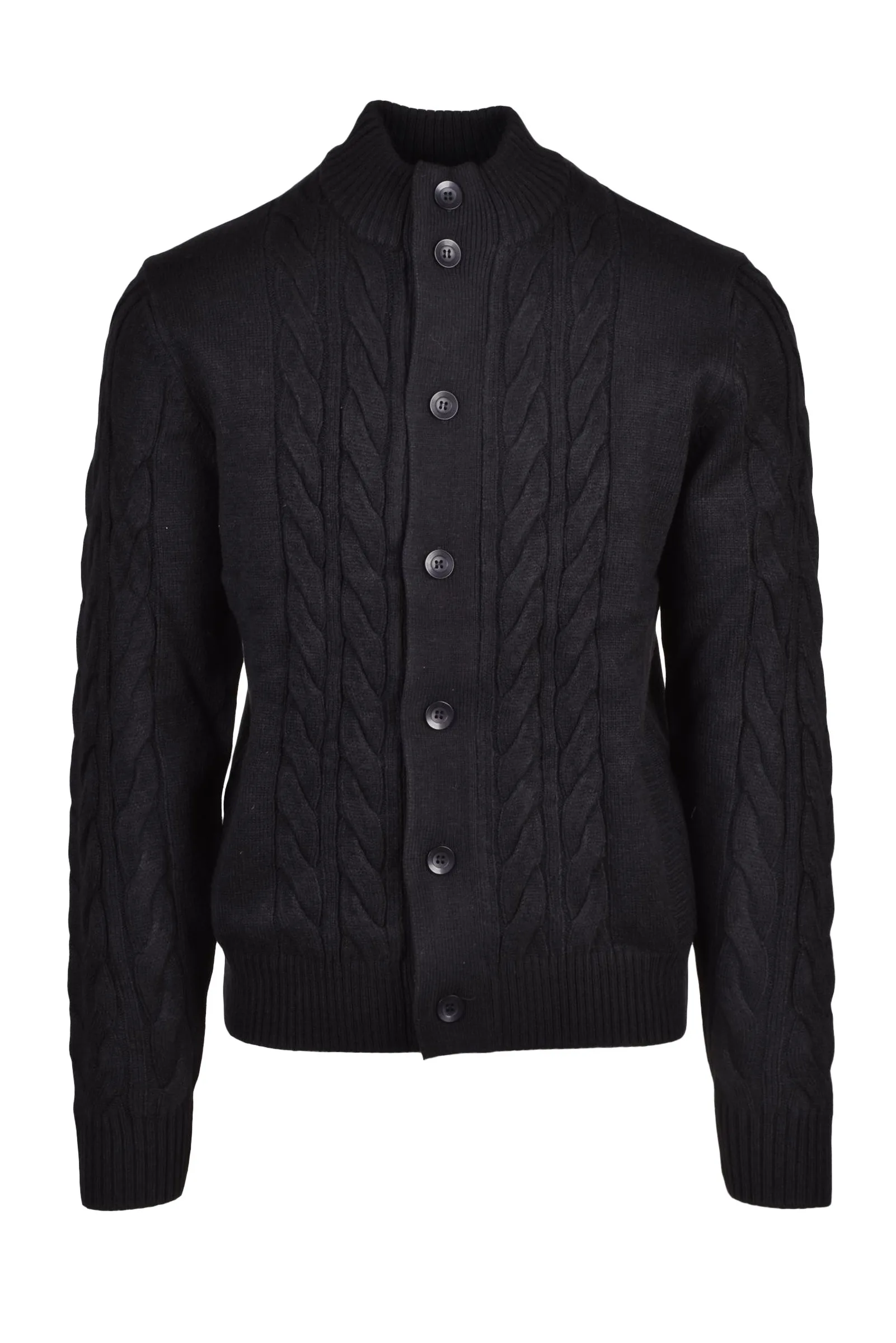 Schwarze Strickjacke