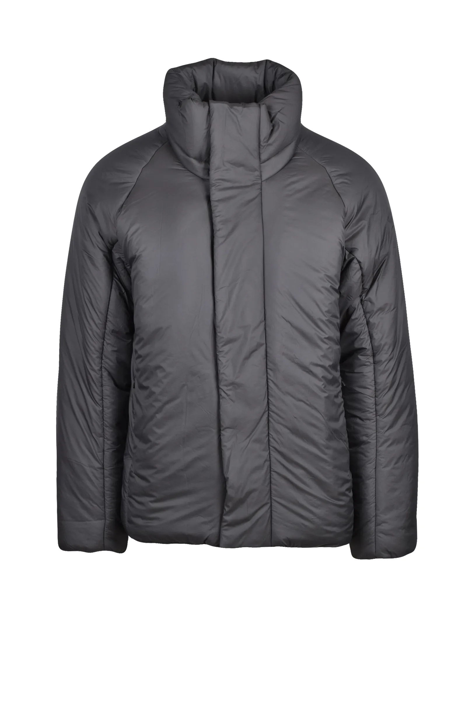Graue Daunenjacke