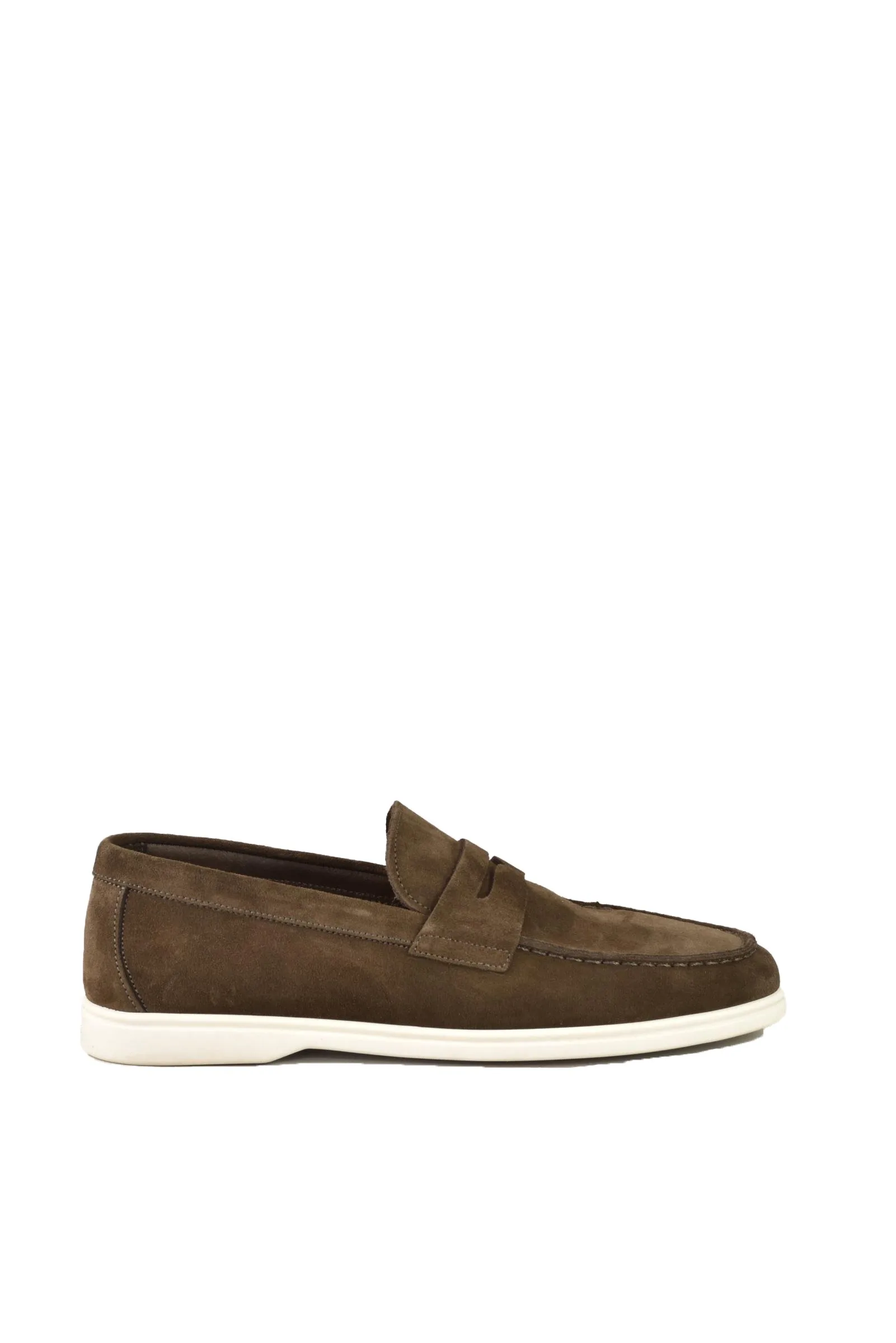 Mocassino in Suede Marrone
